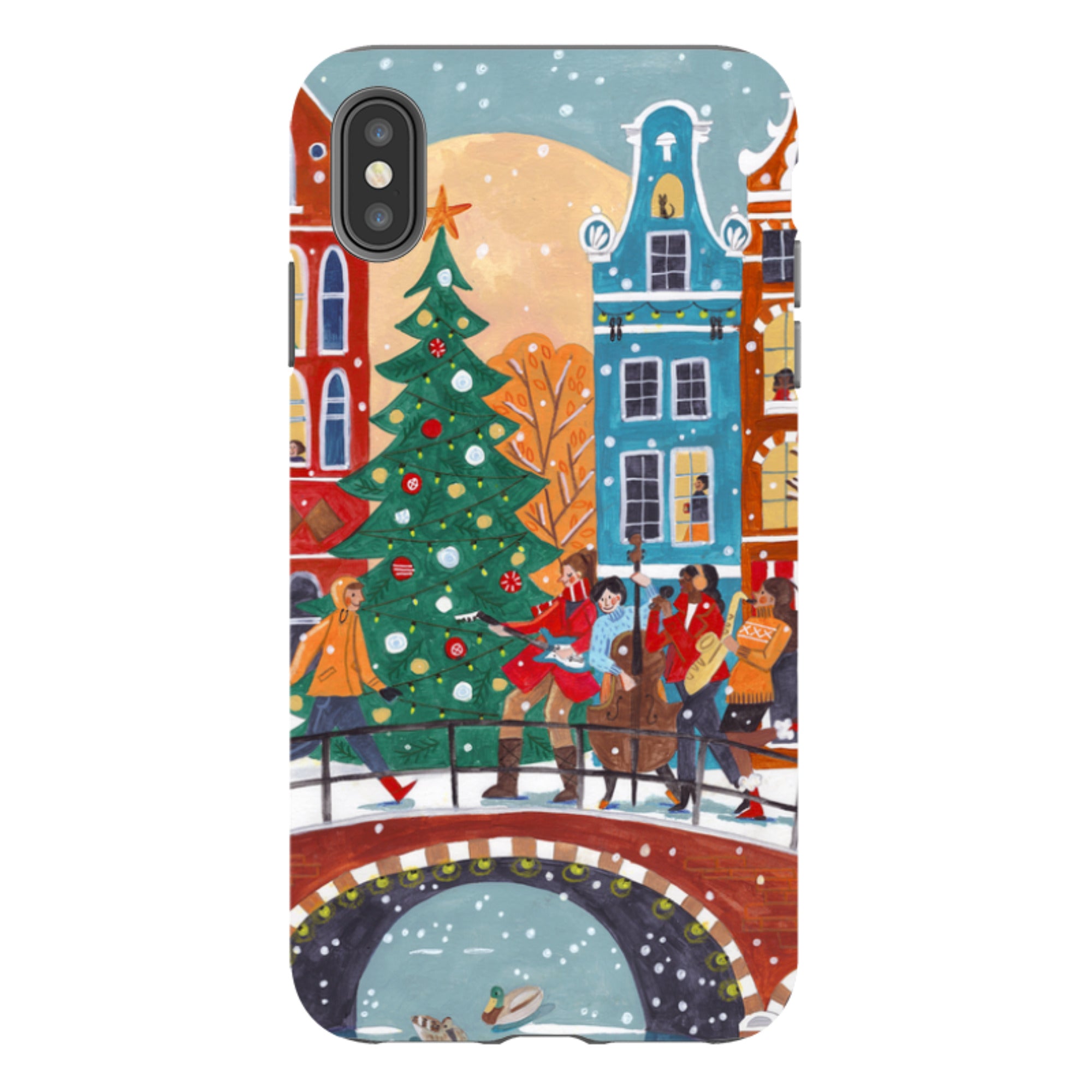 iPhone Tough Case - Christmas Music Amsterdam By Caroline Bonne Muller