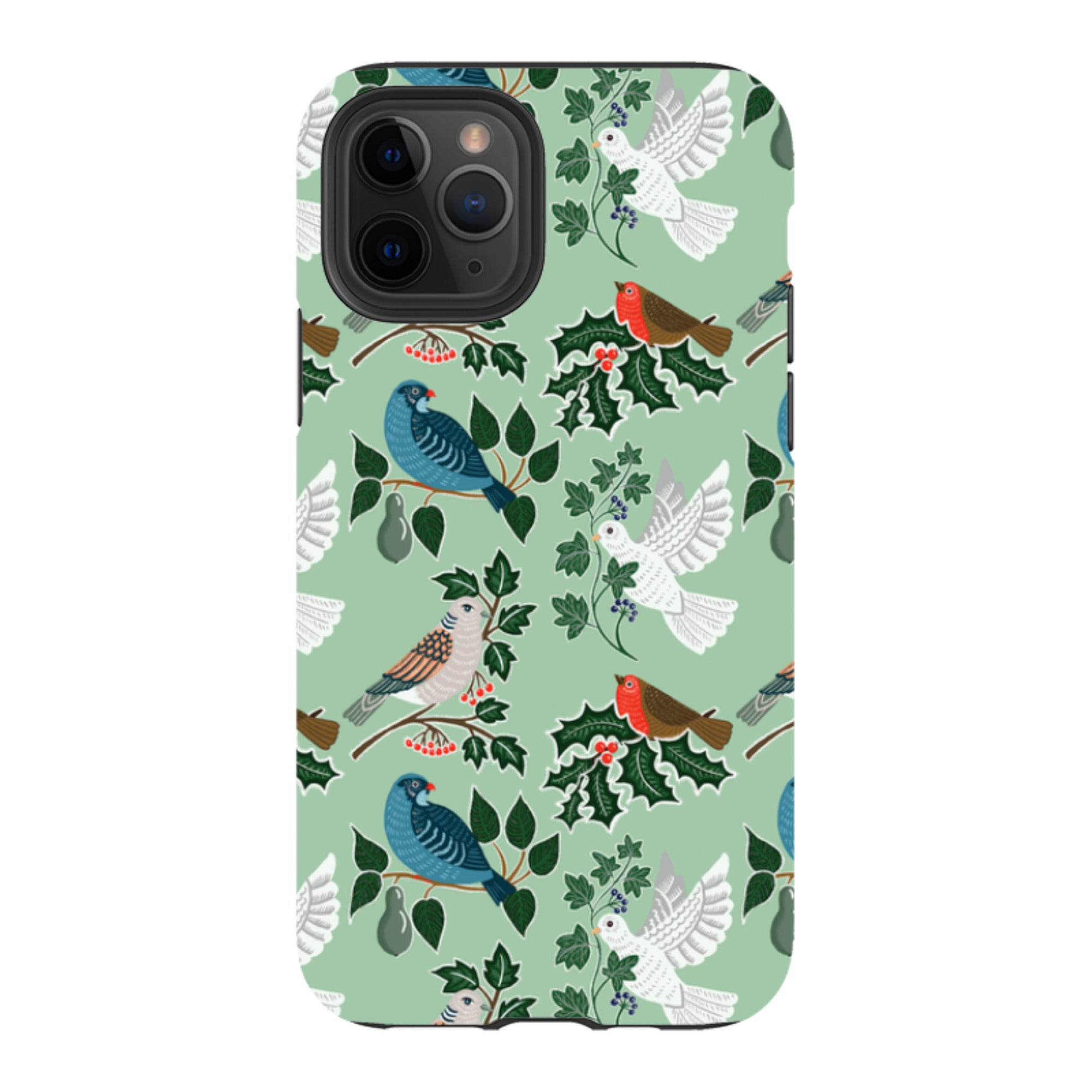 iPhone Tough Case - Winter Birds-1 By kate Heiss
