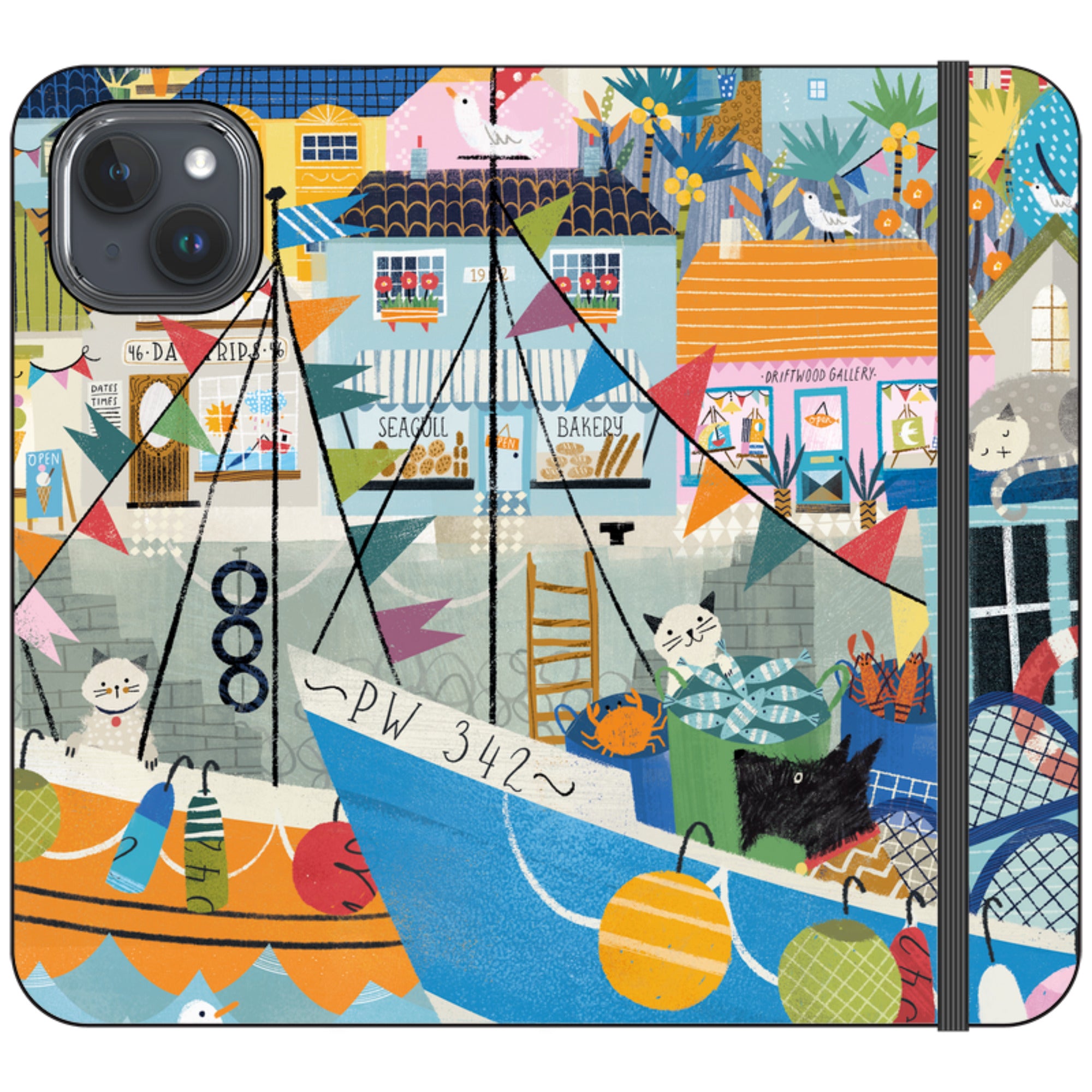 Night Harbour Wallet Case By Ali Brookes
