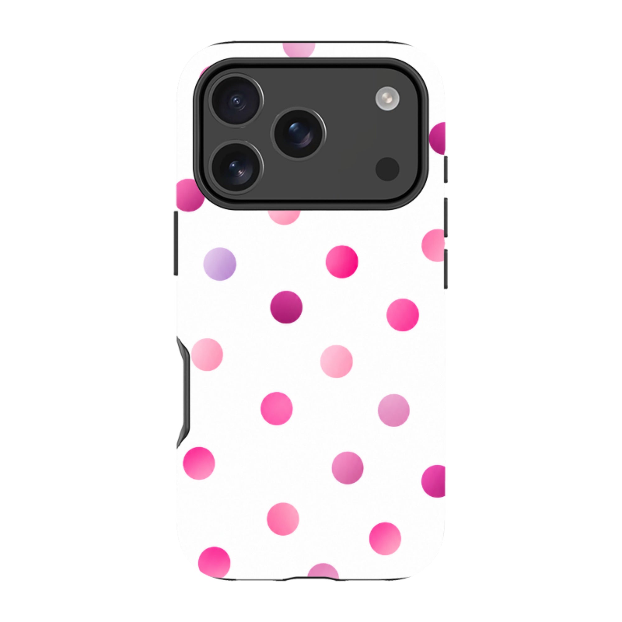 iPhone Tough Case - Pink Polka Dot