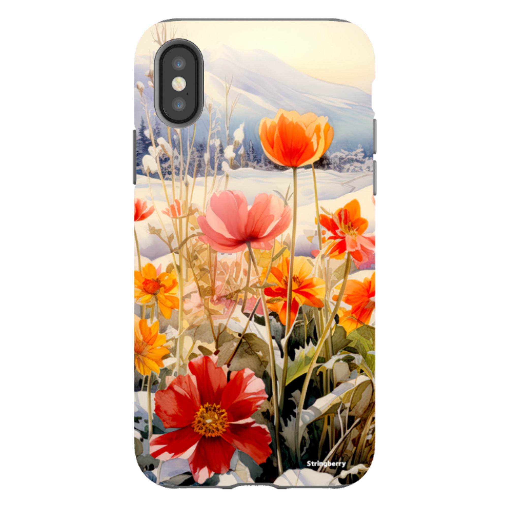 iPhone Tough Case - Winter Wild Flowers II