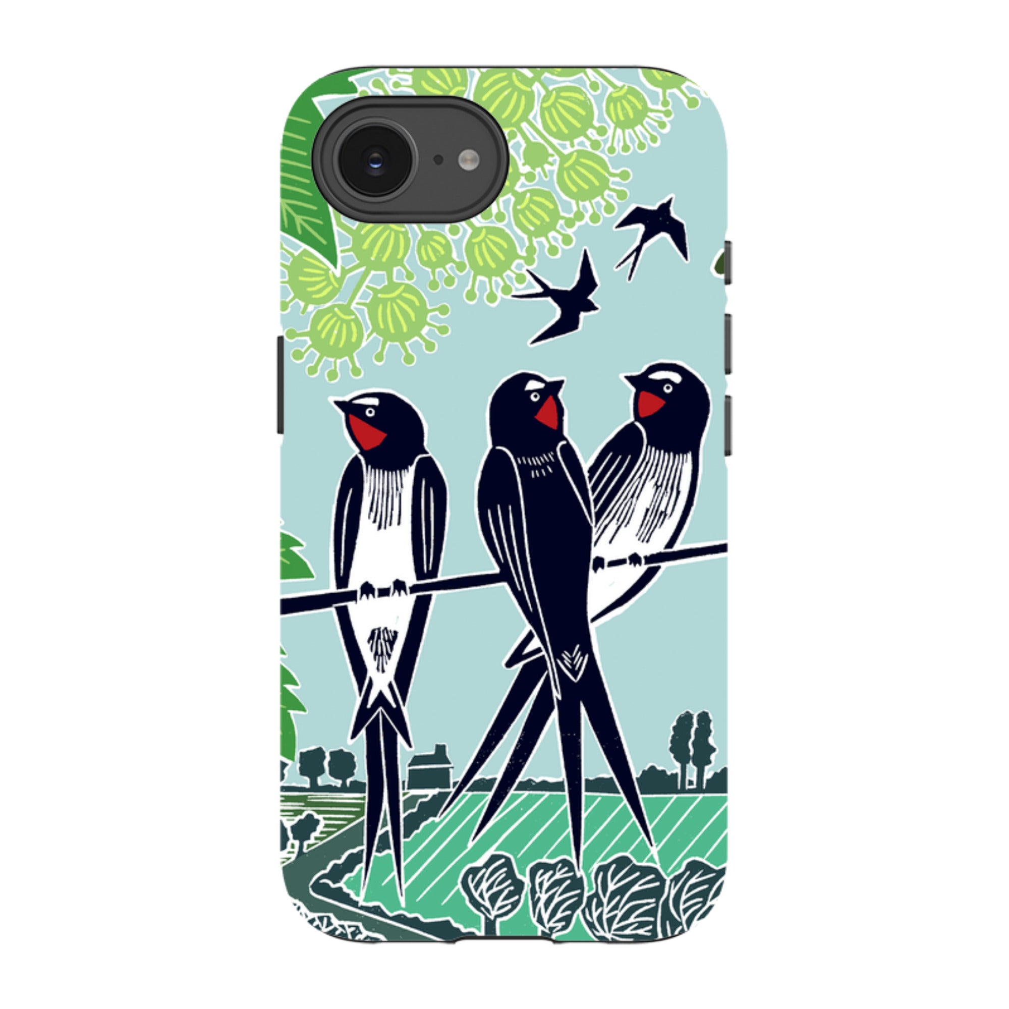 iPhone Tough Case - Swallows By Kate Heiss
