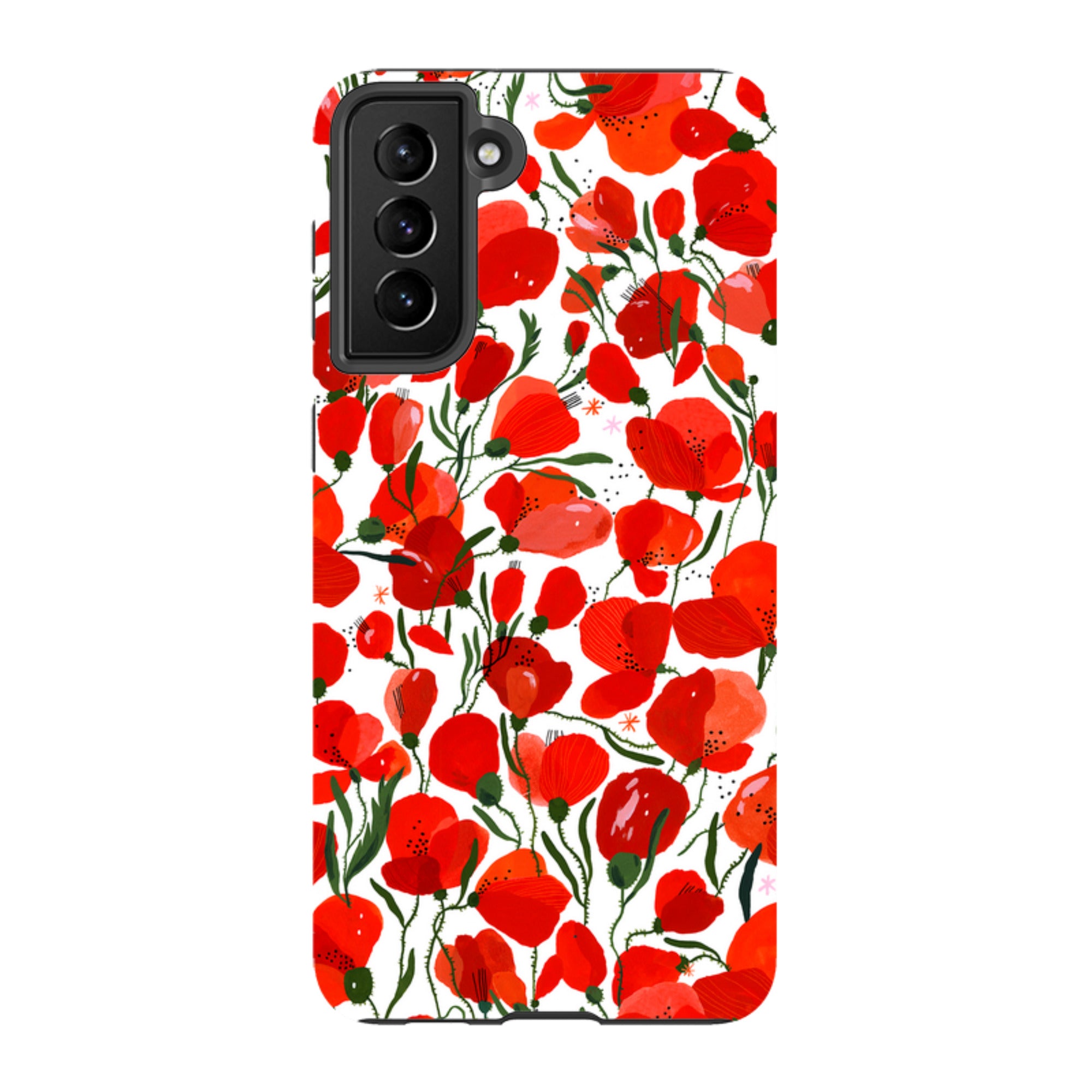 Samsung Tough Case - Poppies Pattern By Madalina Andronic