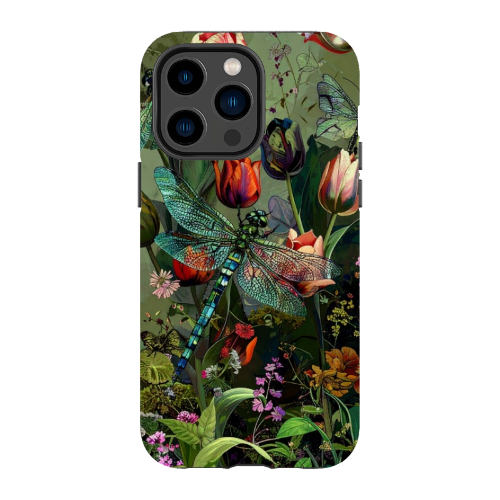 iPhone Tough Case - Green Vyne Dragonfly