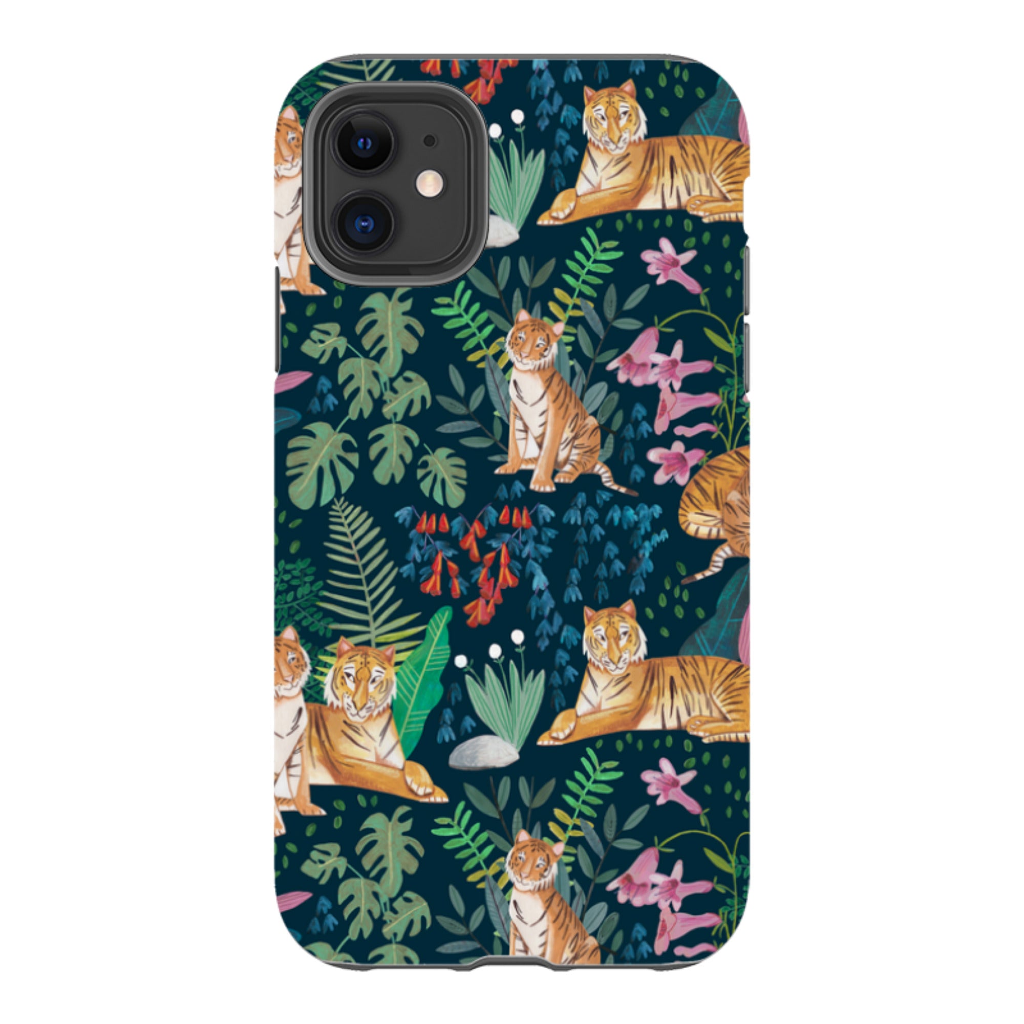 iPhone Tough Case - Tiger Pattern II By Caroline Bonne Muller