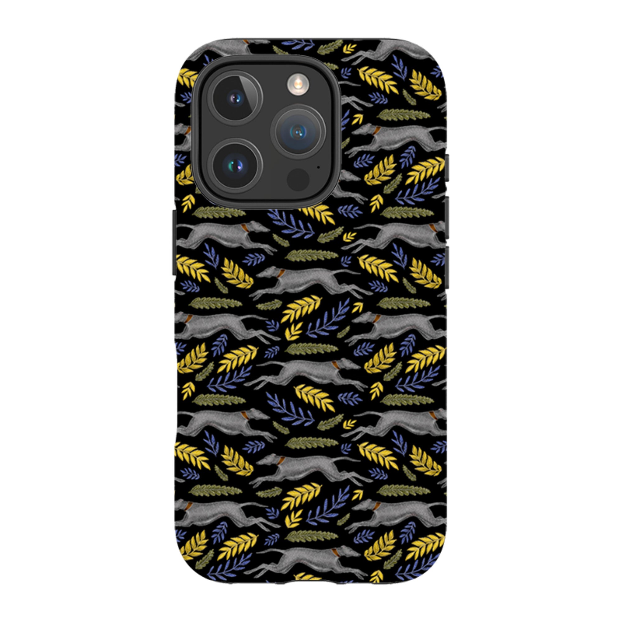 iPhone Tough Case - Greyhound Pattern By Catherine Rowe