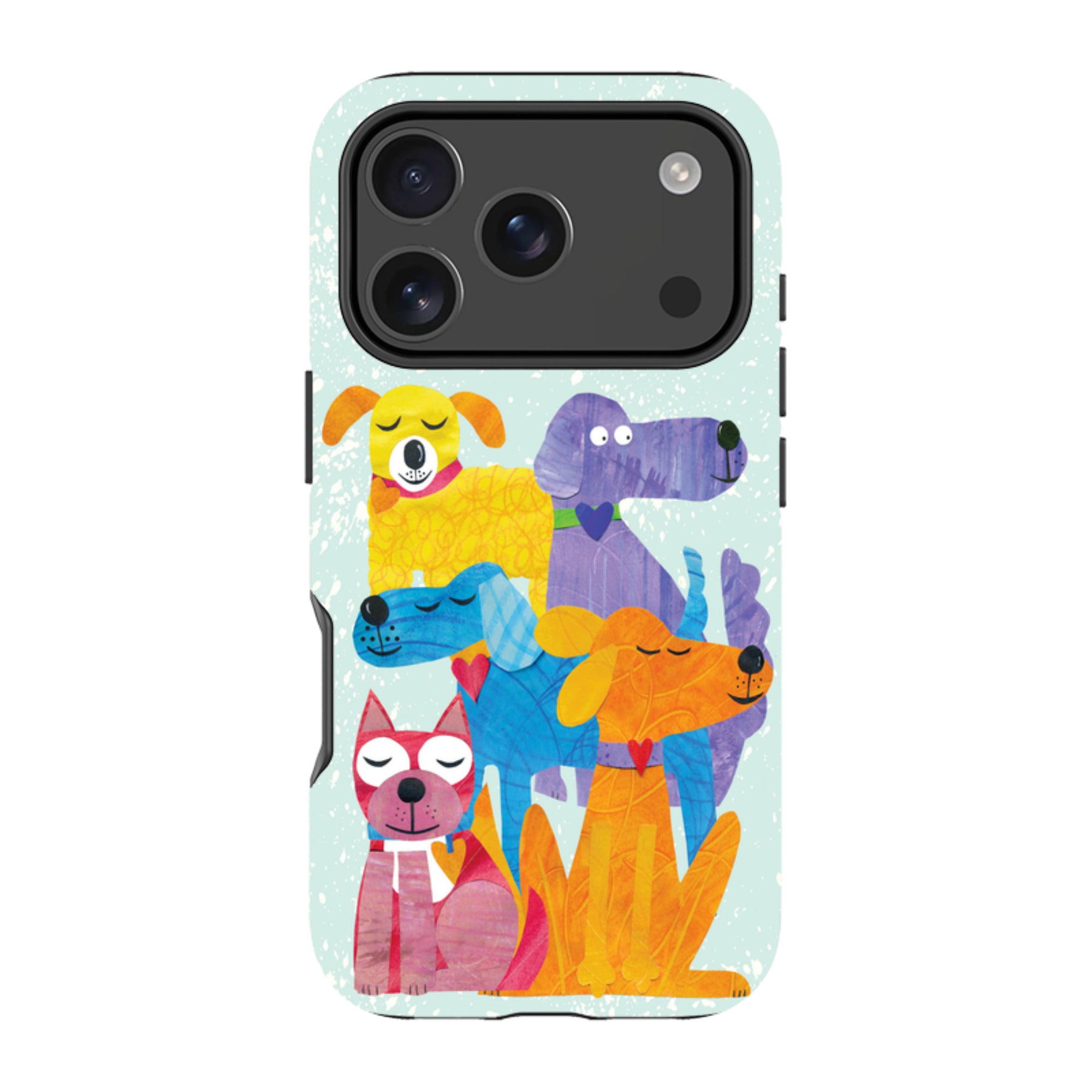 iPhone Tough Case - Patch Work Pups By Tracey English