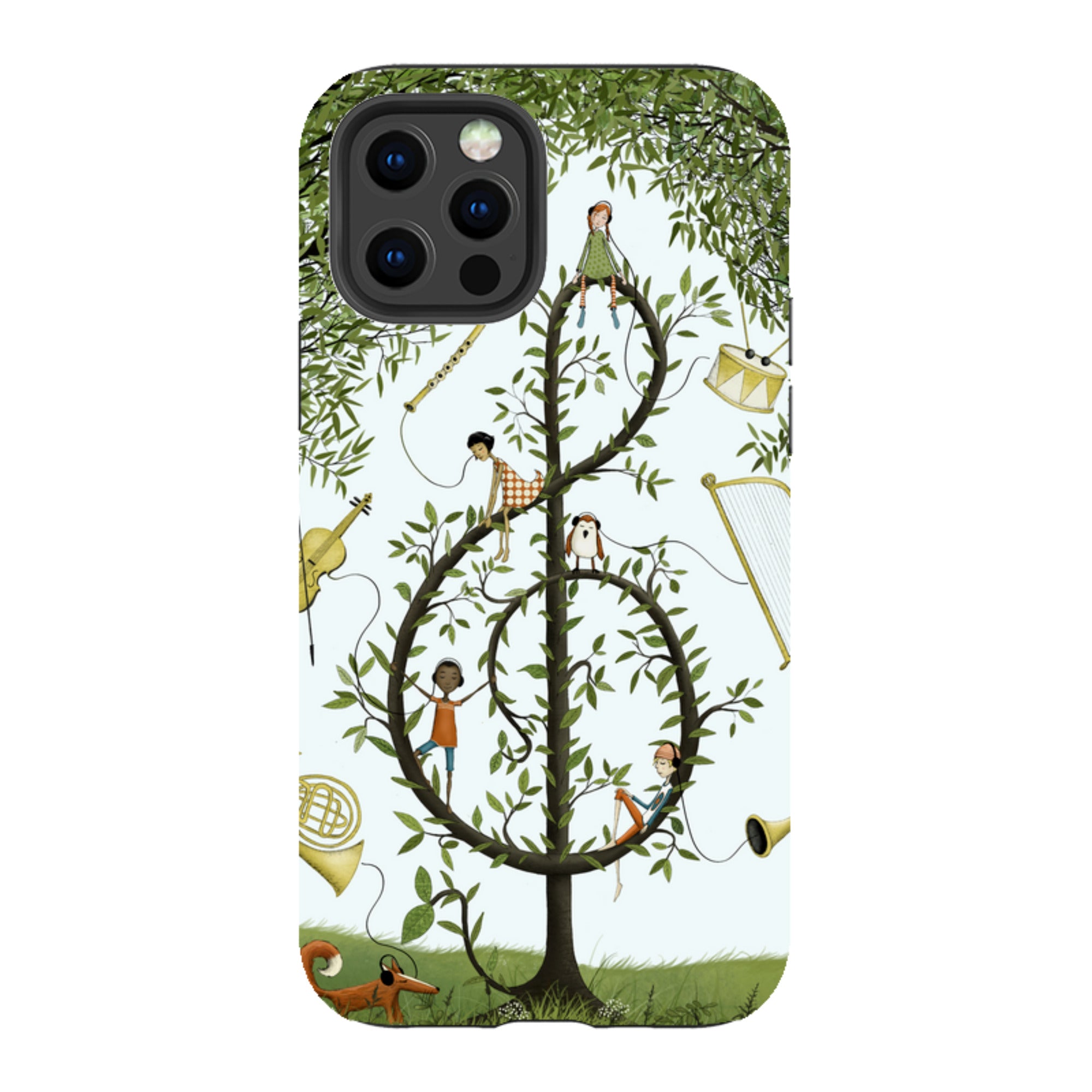 iPhone Tough Case - Music Tree By Maja Lindberg