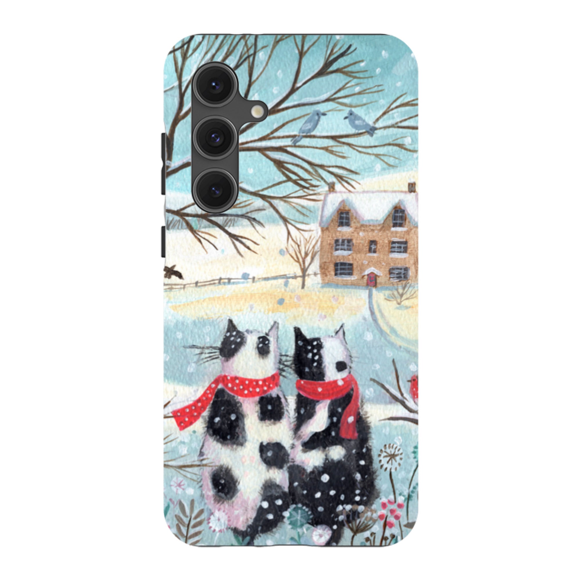Samsung Tough Case - Christmas Cats By Mary Stubberfield