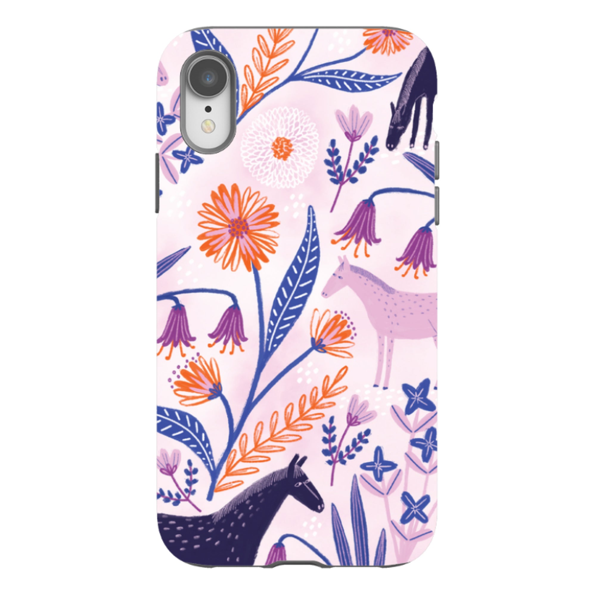 iPhone Tough Case - Wild Ponies By Lee Foster Wilson