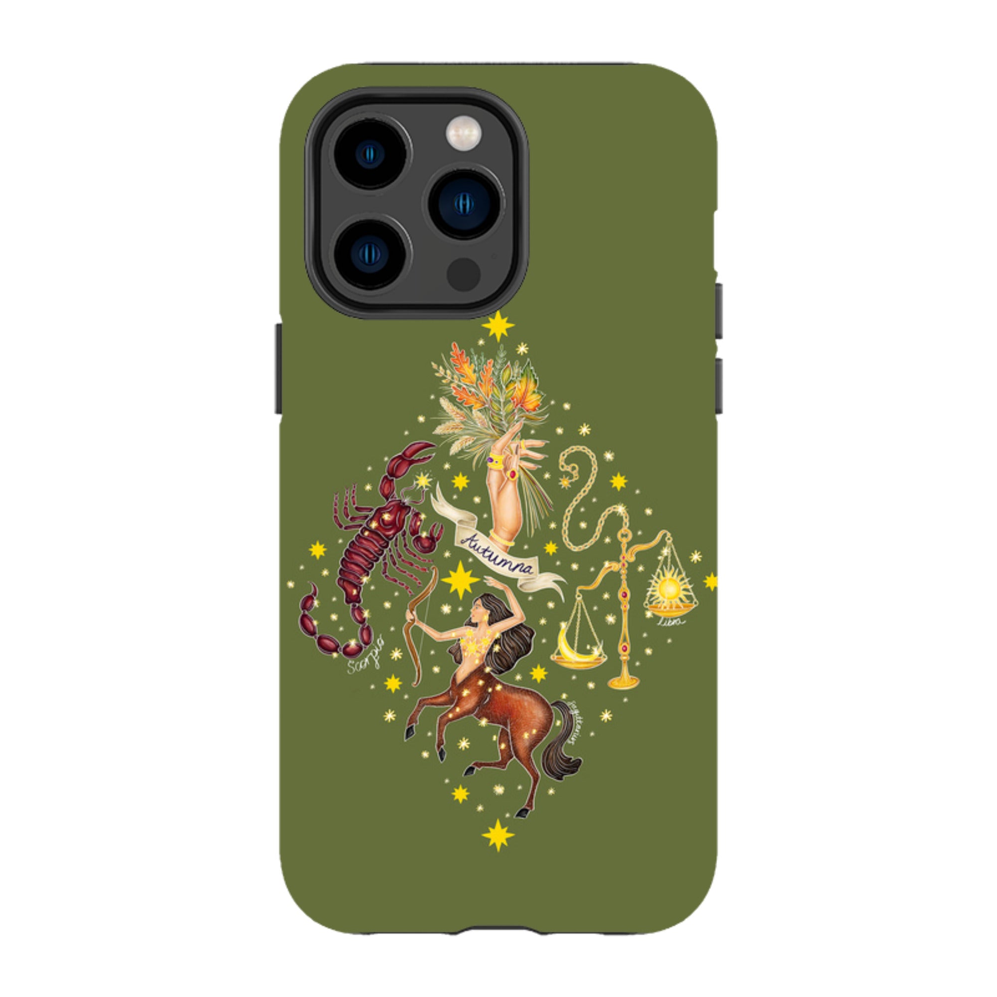 iPhone Tough Case - Autumn Zodiac By Catherine Rowe