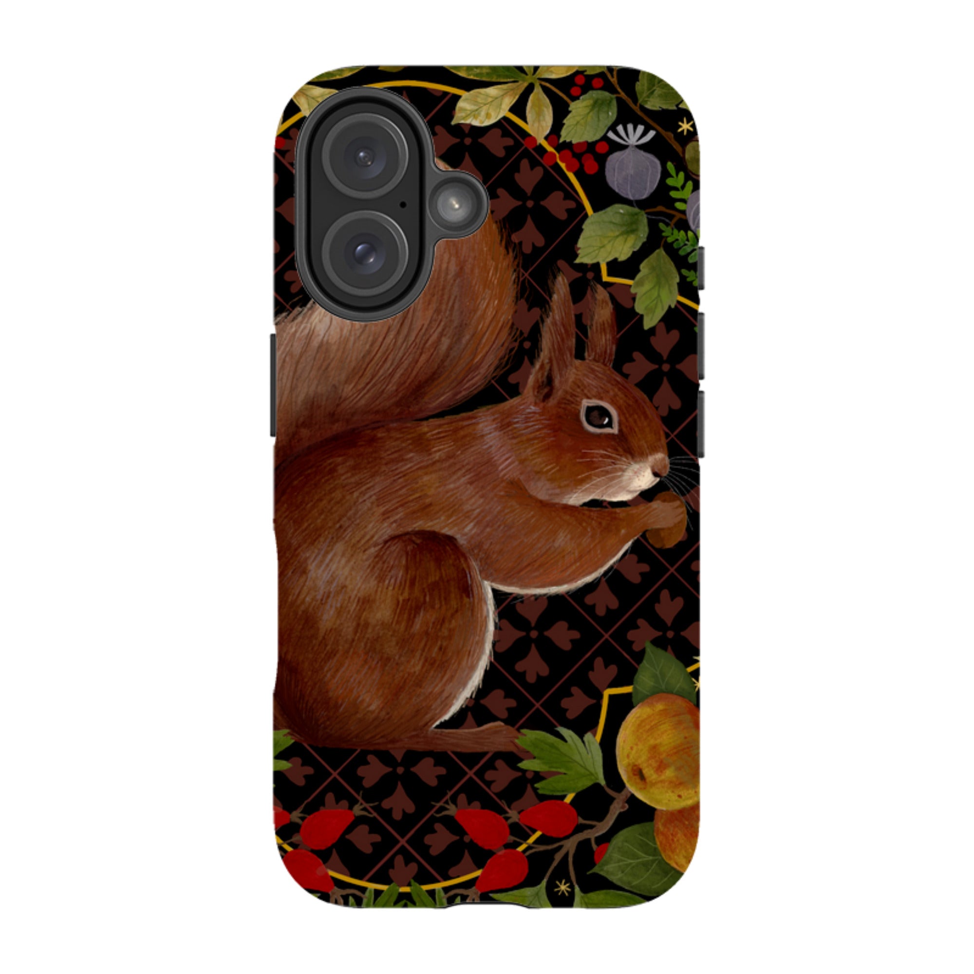 iPhone Tough Case - Squirrel Border By Bex Parkin