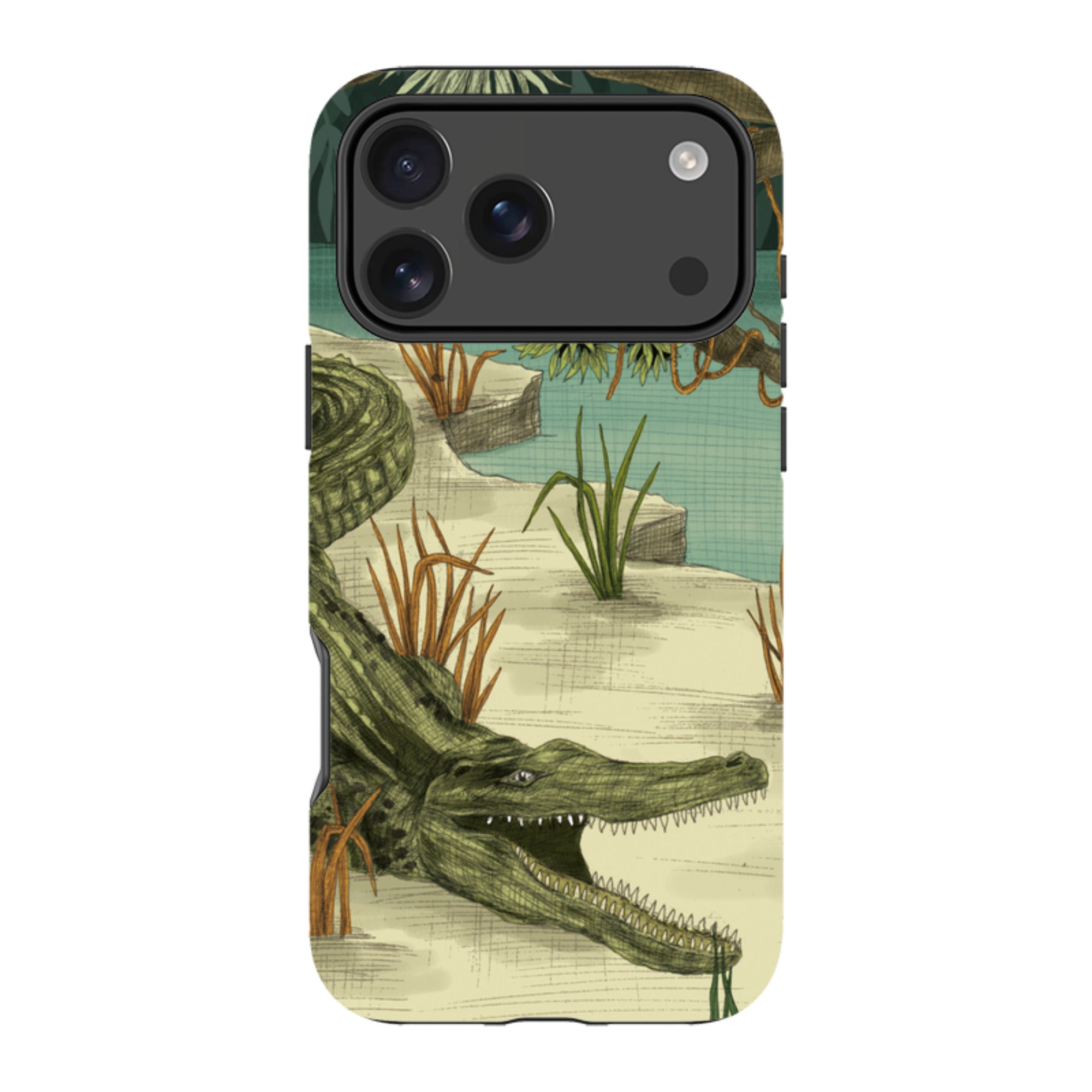iPhone MagSafe Tough Case -  Crocodile By Jade Mosinski