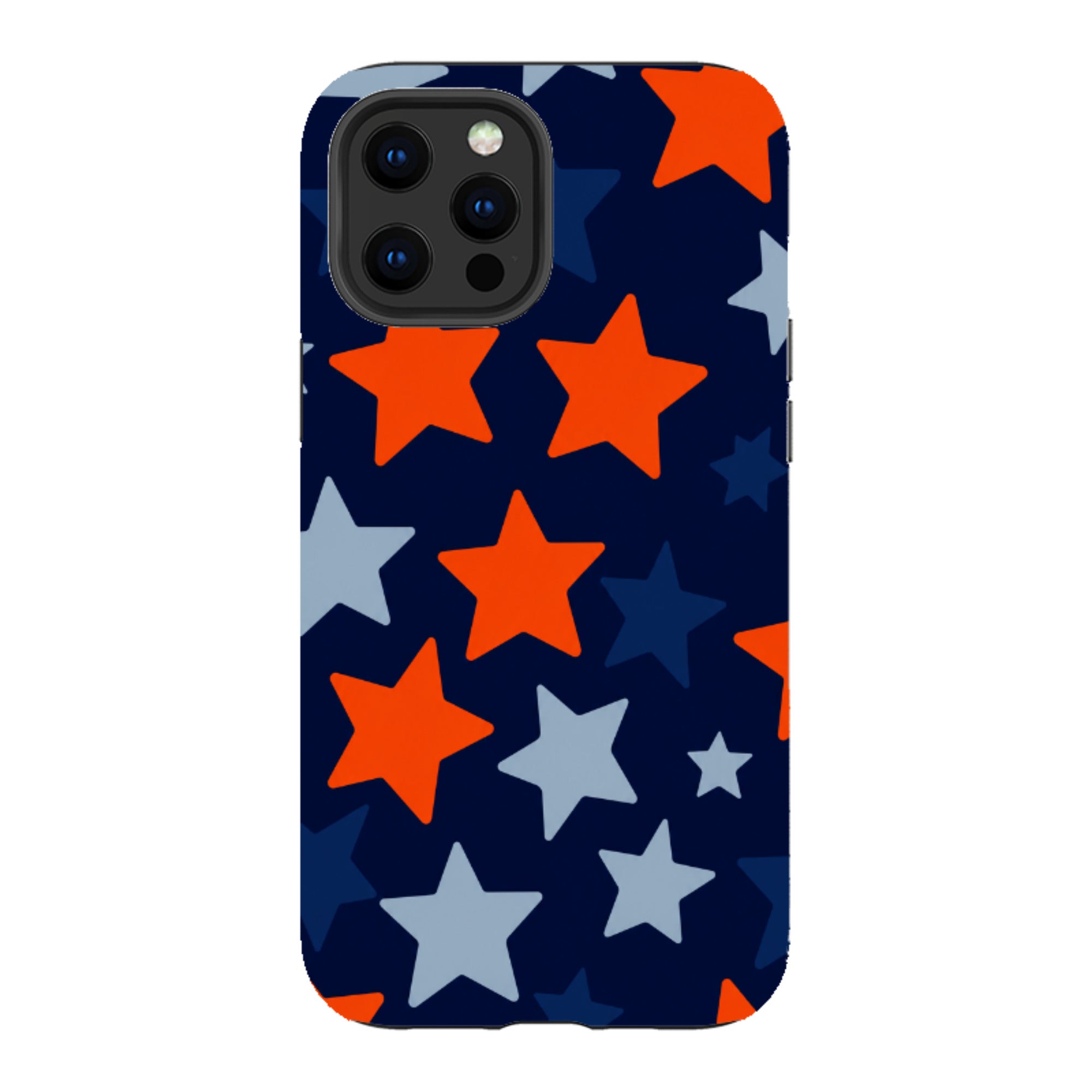 iPhone Tough Case - Navy Blue & Orange Star