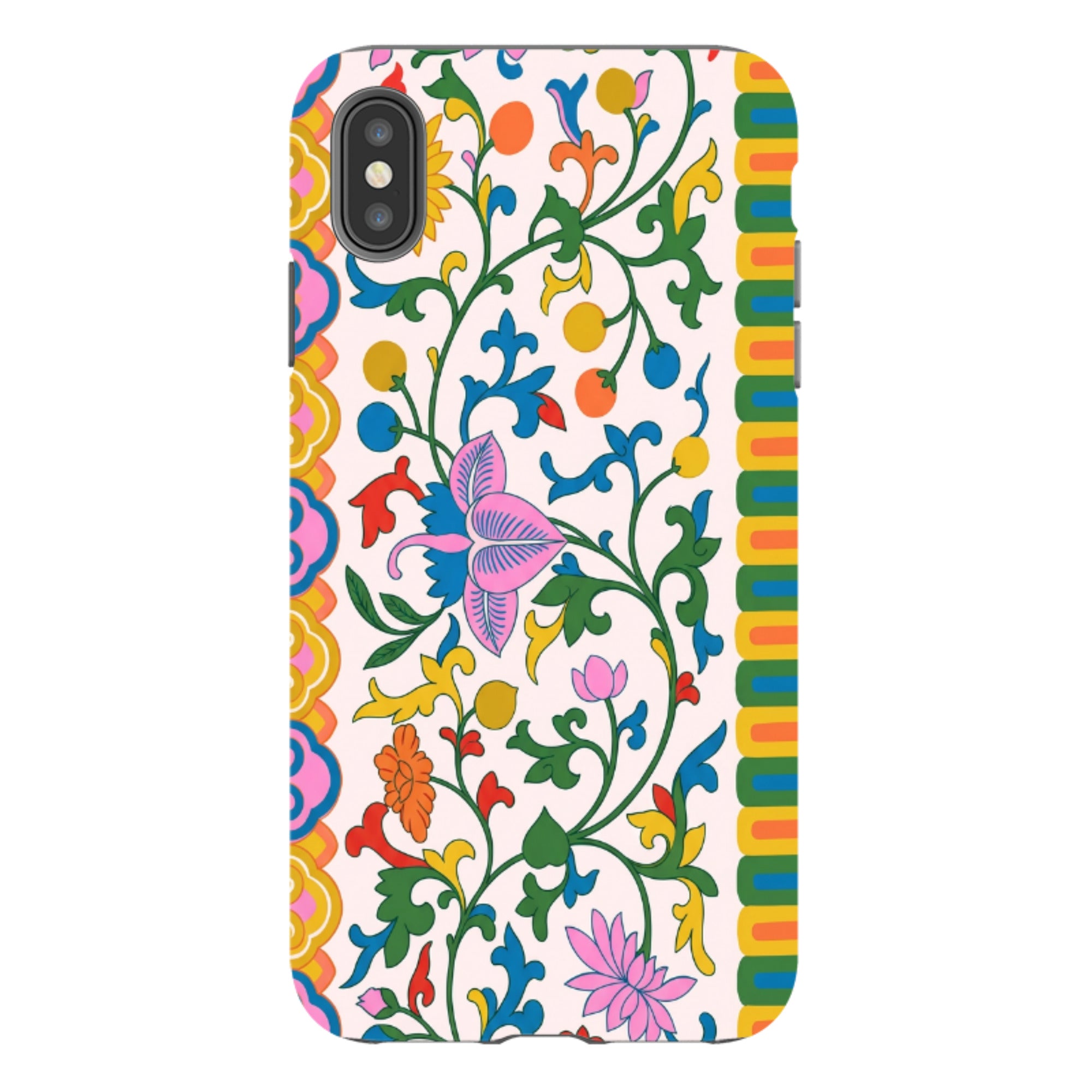 iPhone Tough Case - Vintage Asian Silk Tapestry