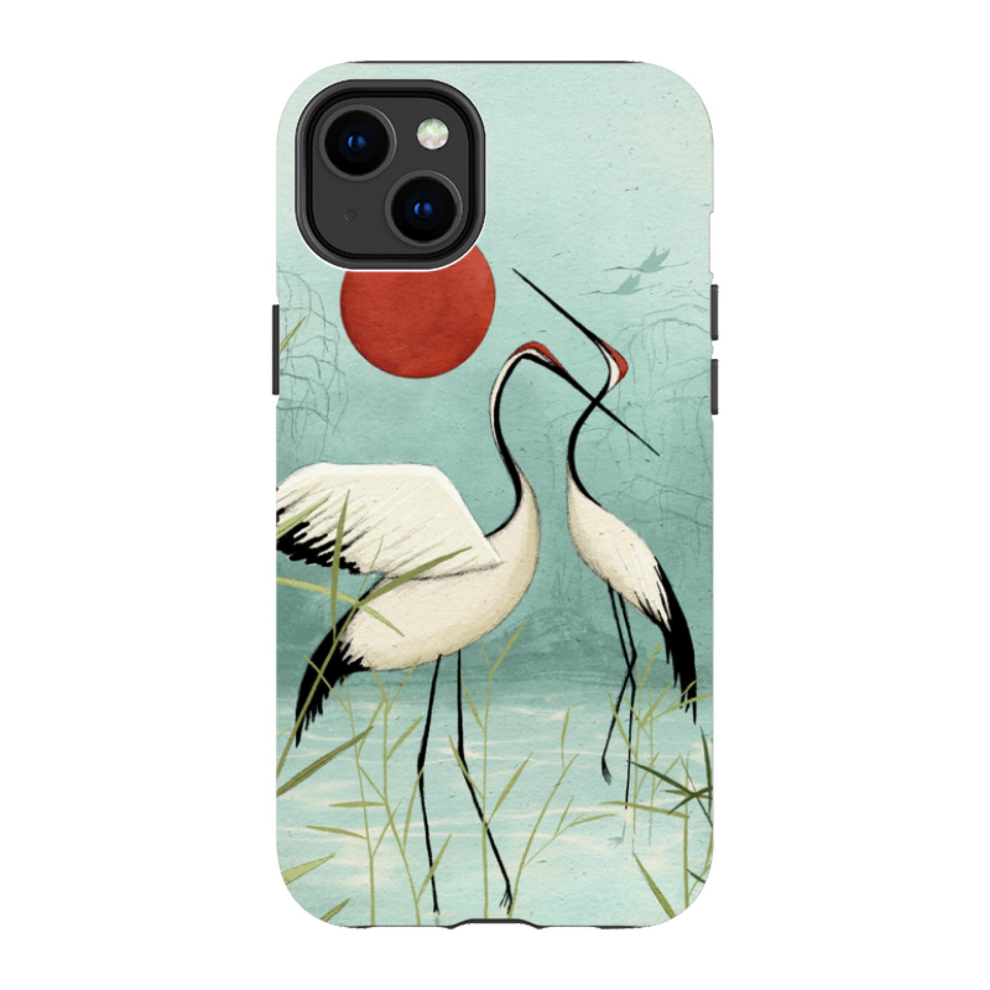 iPhone Tough Case - Cranes By Maja Lindberg