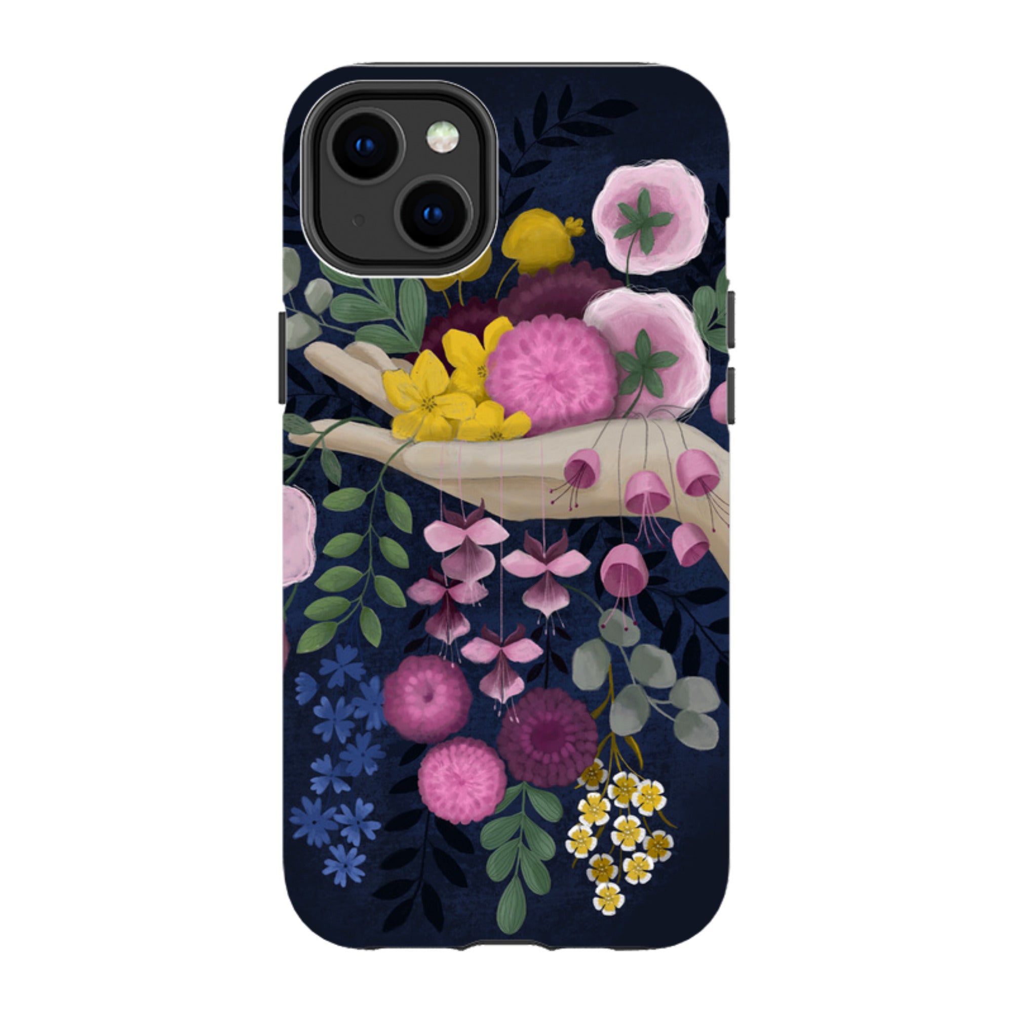 iPhone Tough Case - Flower Hand By Bex Parkin