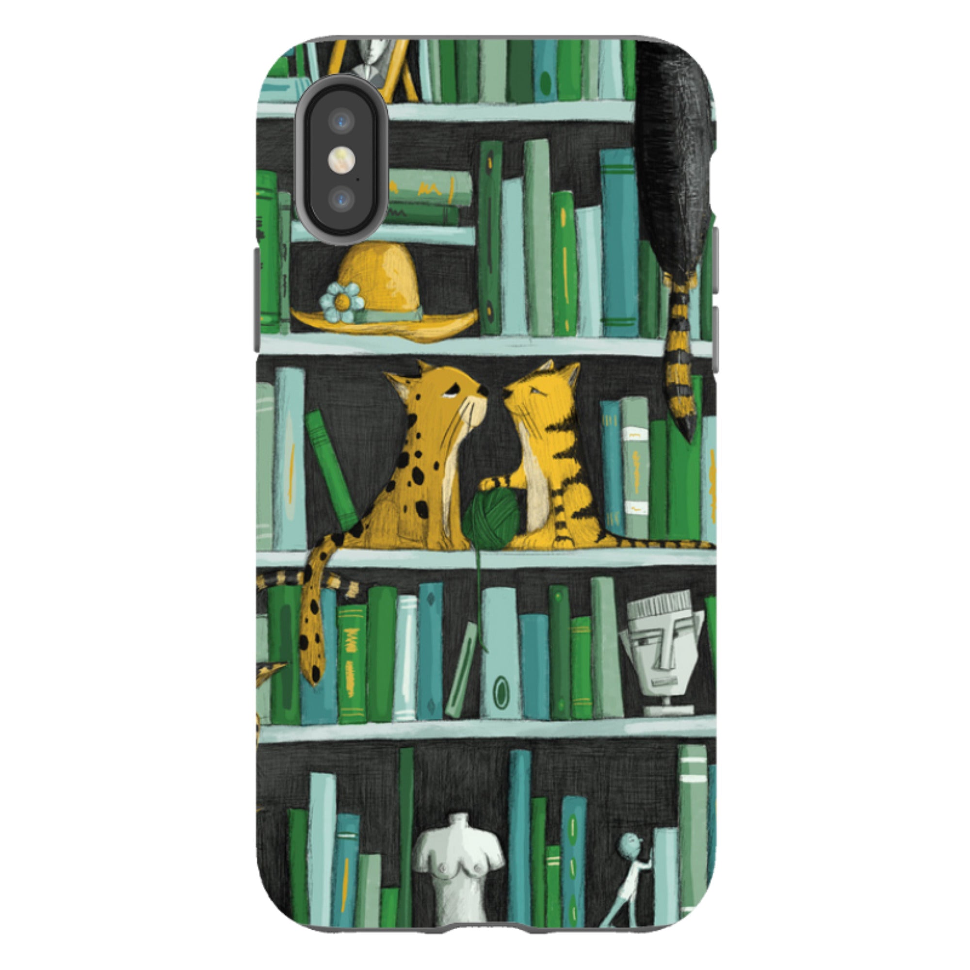 iPhone Tough Case - Library Friends By Maja Lindberg