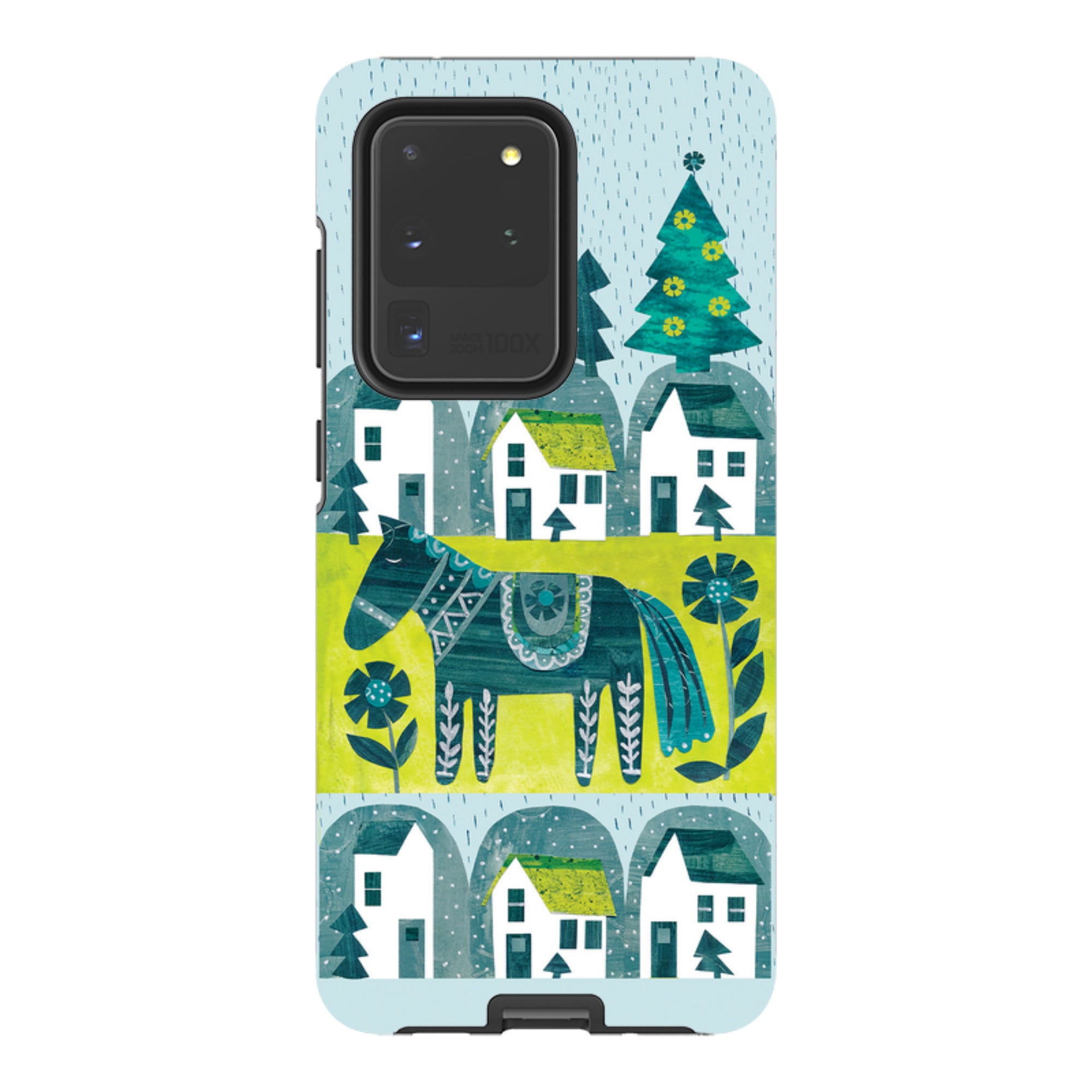 Samsung Tough Case - Winter Dala Horse By Tracey English