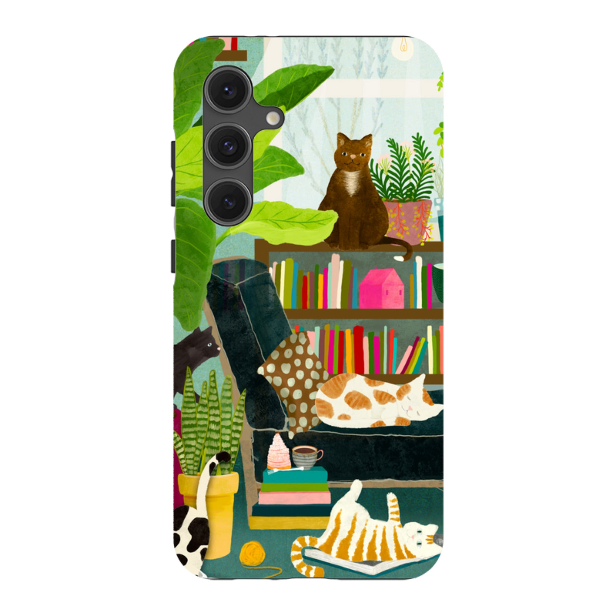 Samsung Tough Case - Cat Library By Katherine Quinn