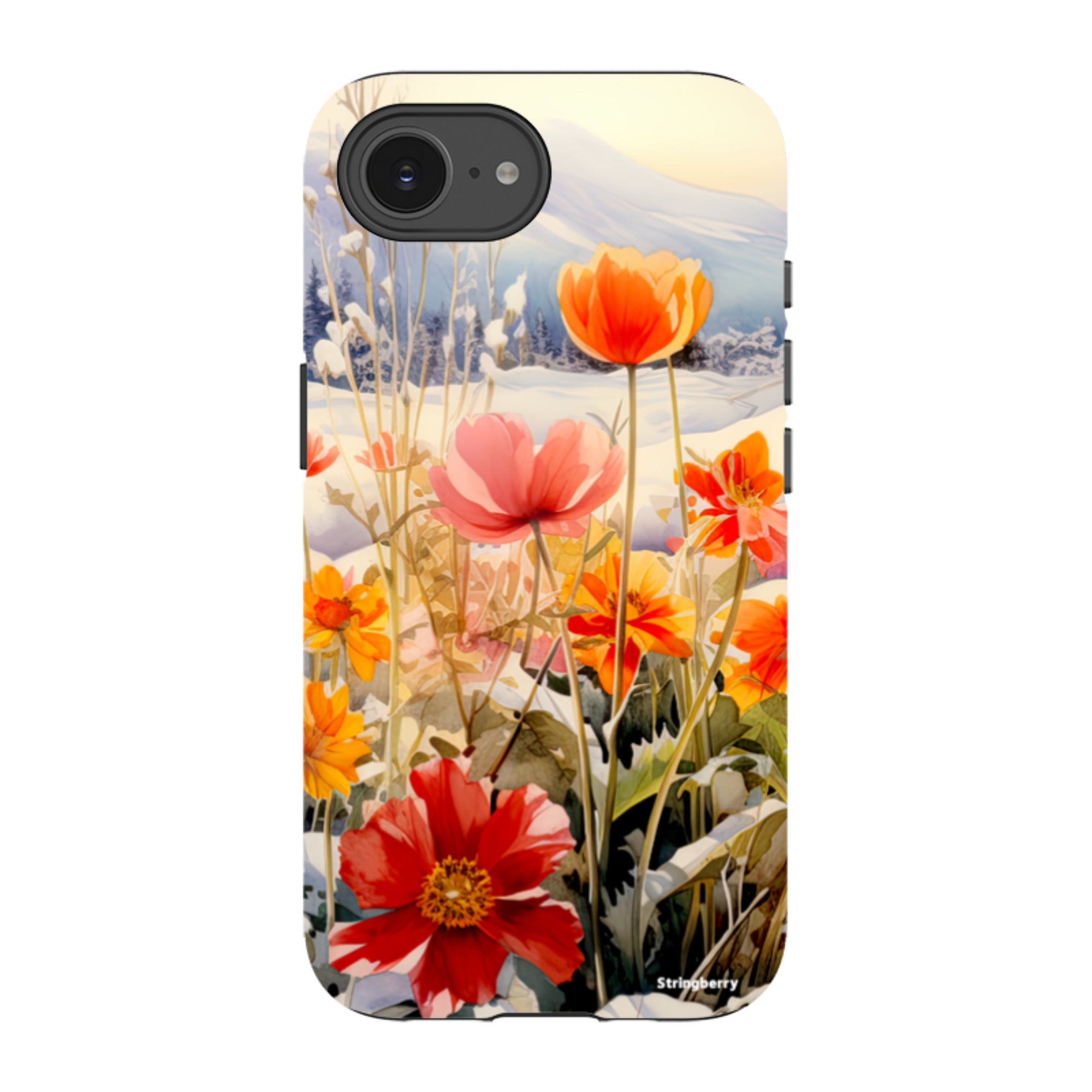 iPhone Tough Case - Winter Wild Flowers II