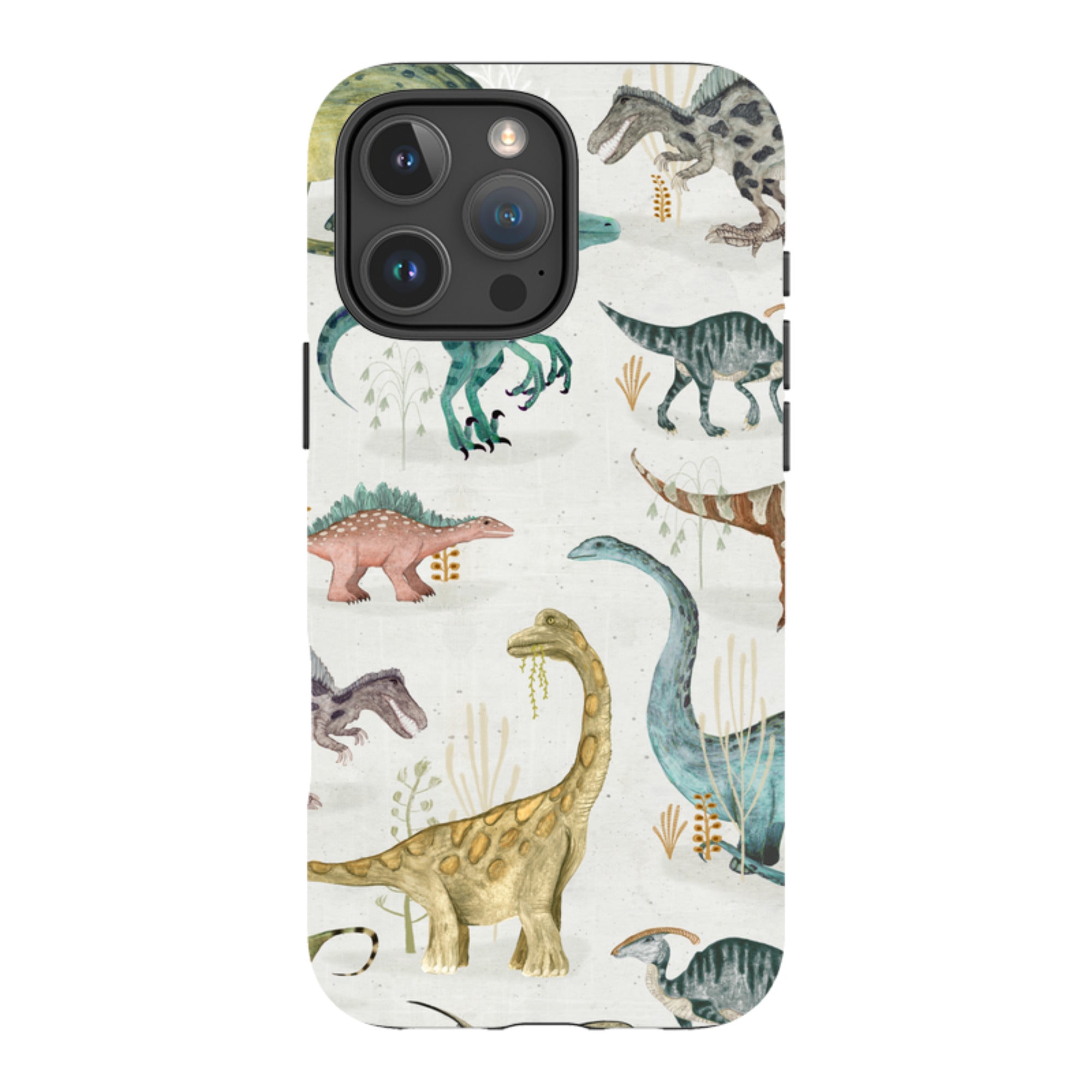 iPhone Tough Case - Dinosaur Pastel By Katherine Quinn