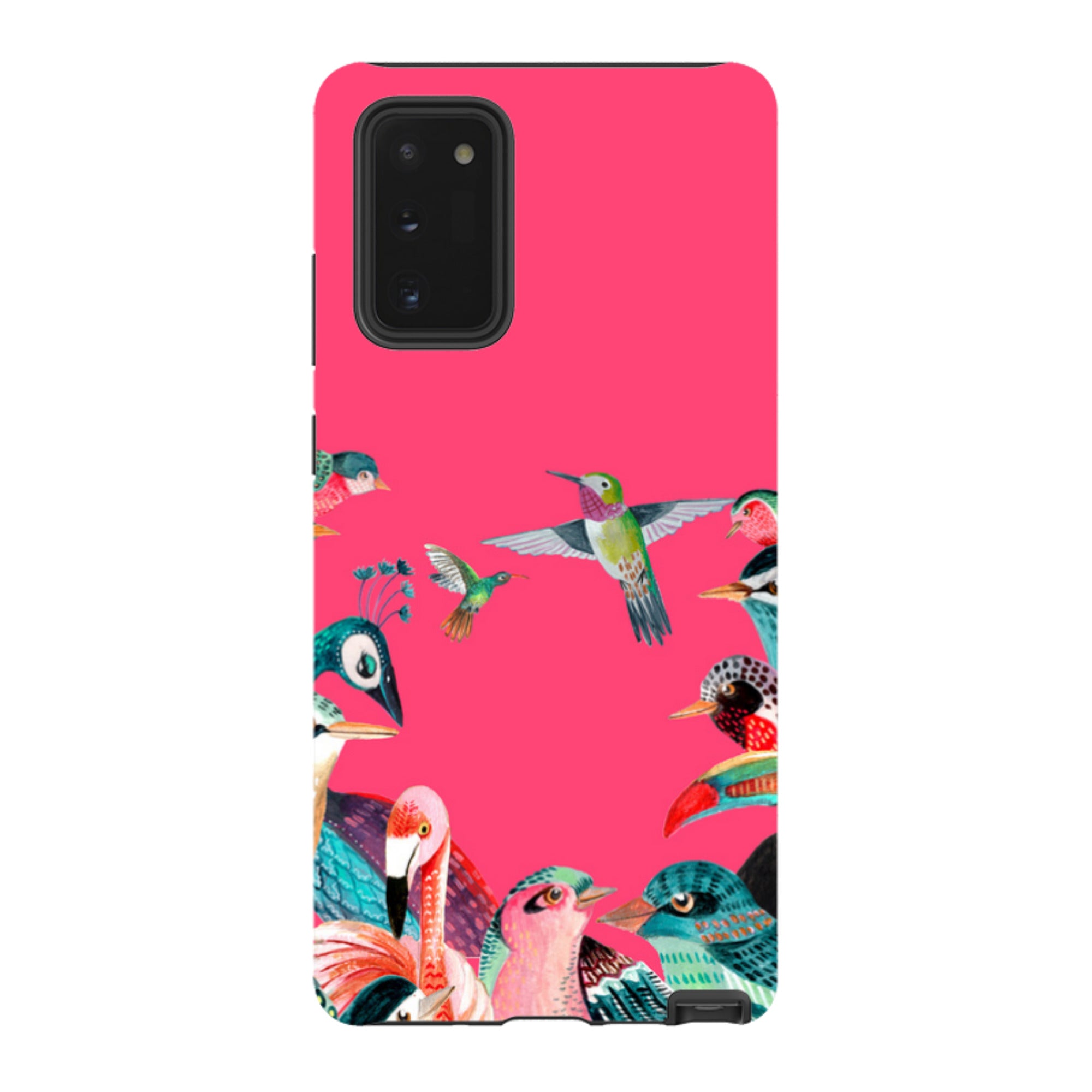 Samsung Tough Case - Pink Birds By Caroline Bonne Muller