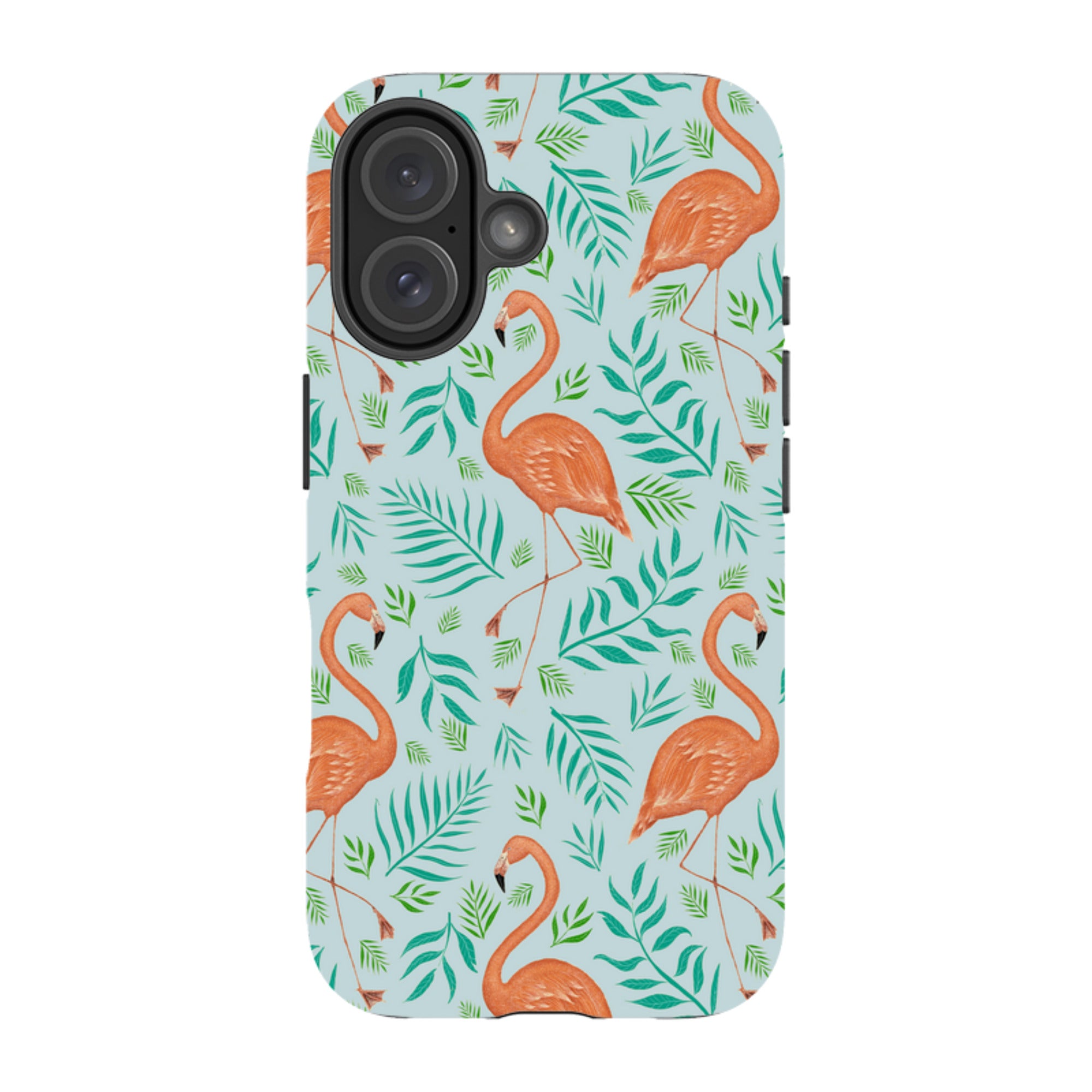 iPhone Tough Case - Flamingo Pattern By Catherine Rowe
