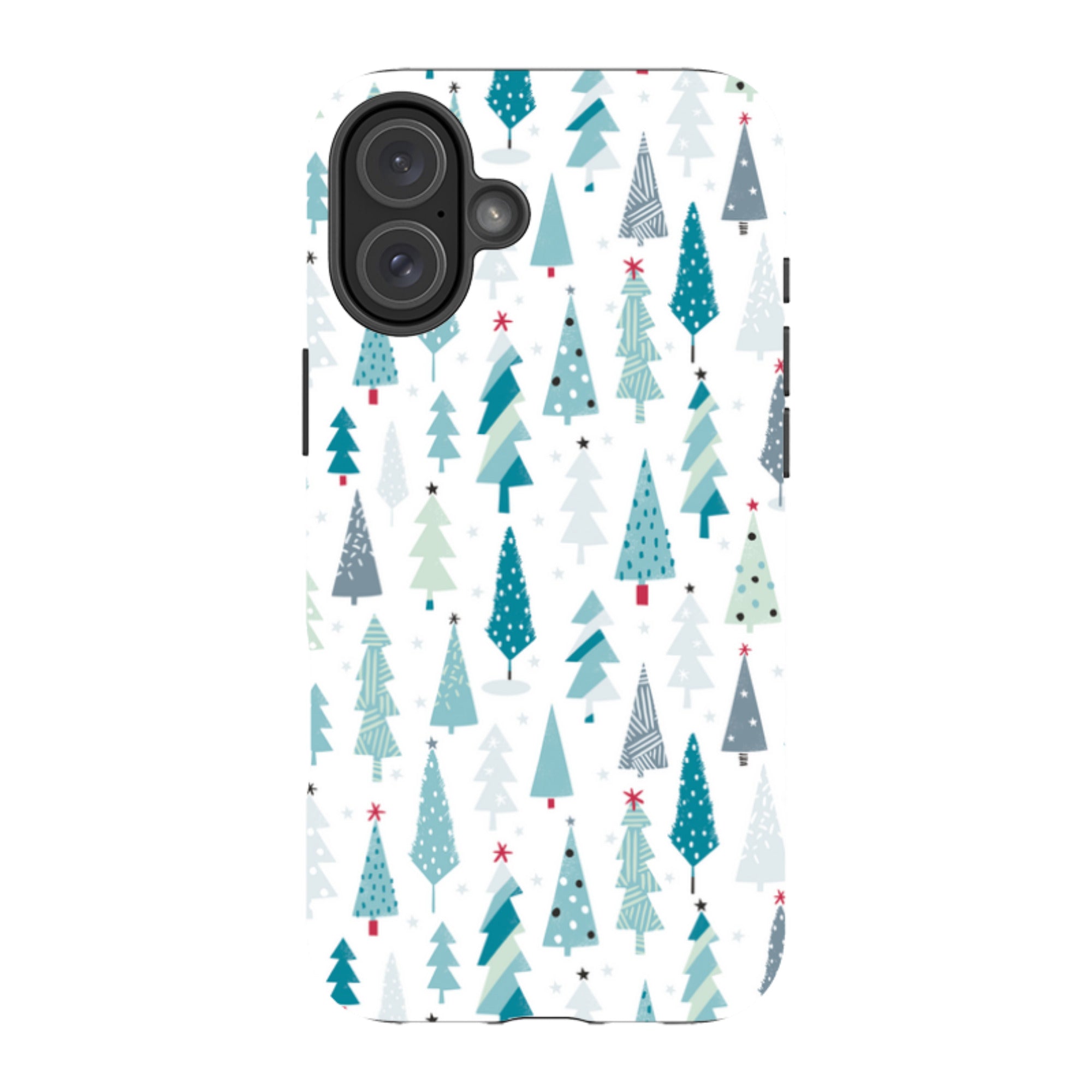 iPhone Tough Case - Little Xmas Trees By Ali Brookes