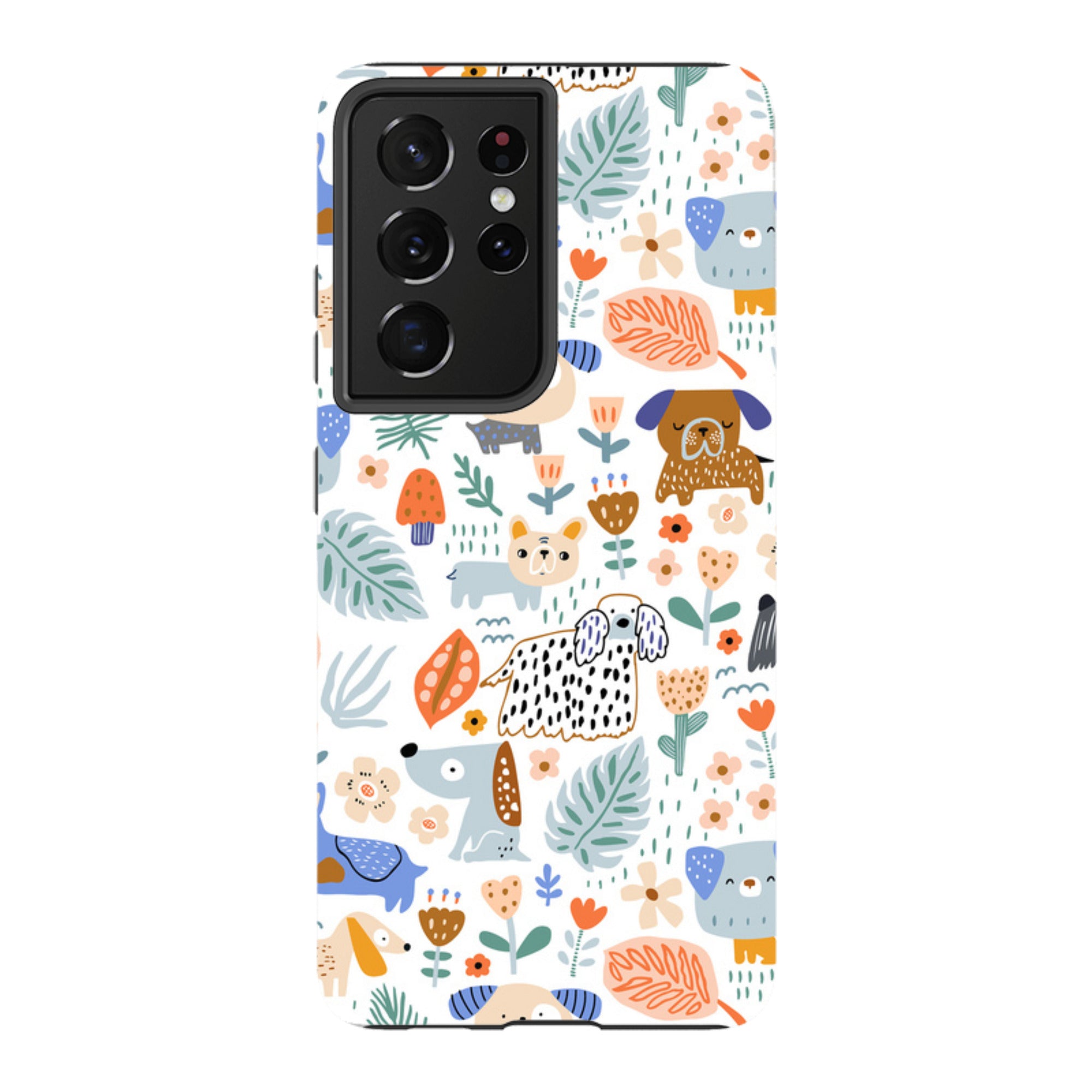 Samsung Tough Case - Dog Floral Pattern