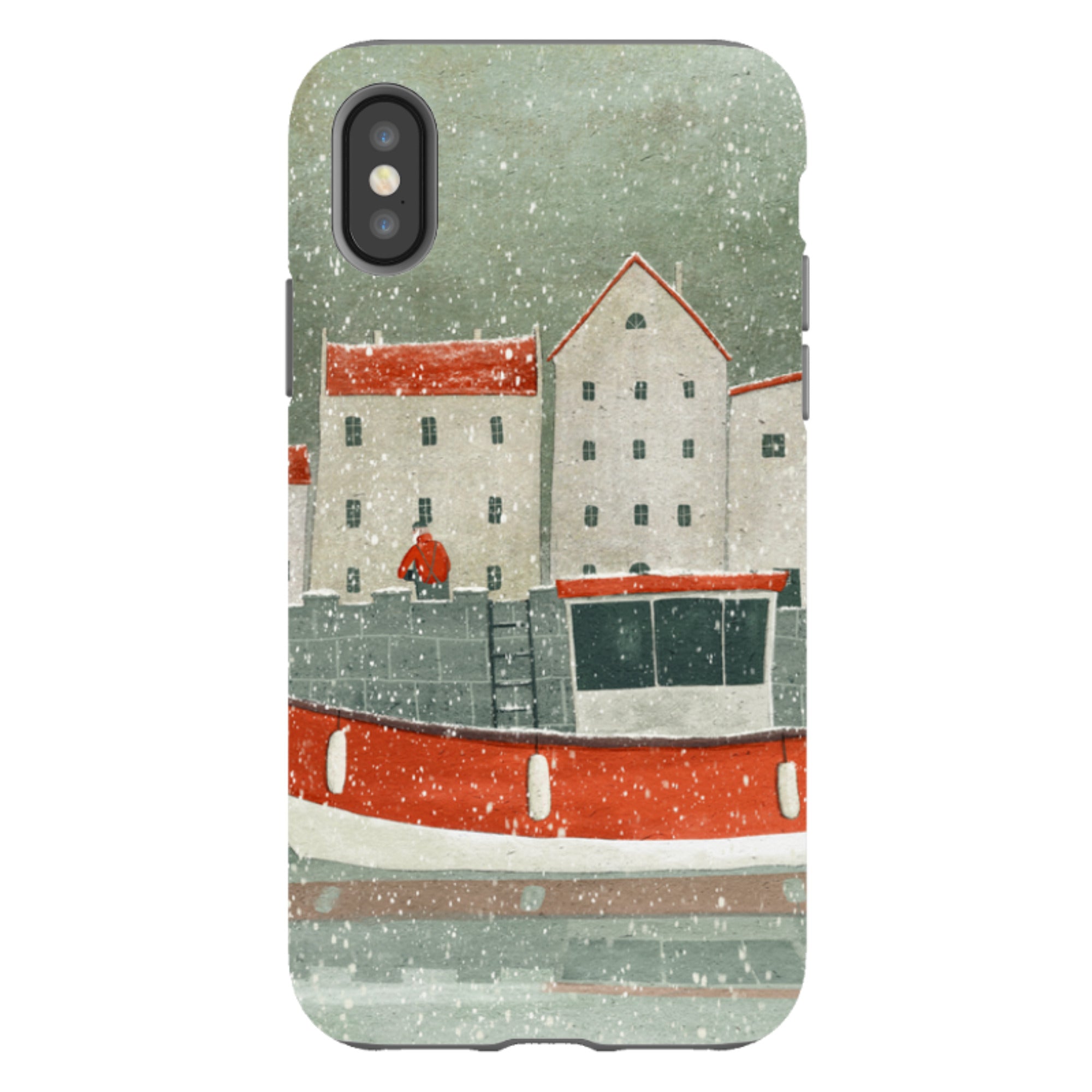 iPhone Tough Case - Christmas Harbour By Maja Lindberg
