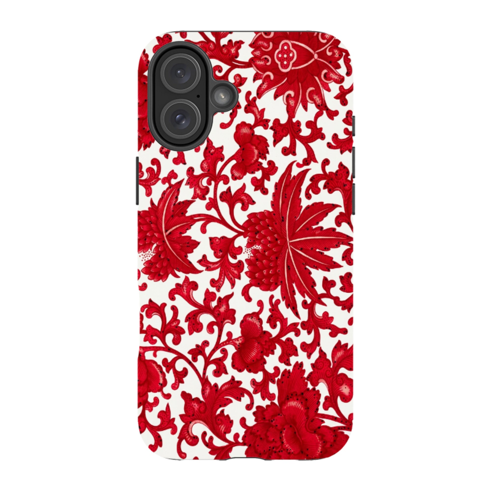 iPhone MagSafe Tough Case - Red Chinoiserie Floral