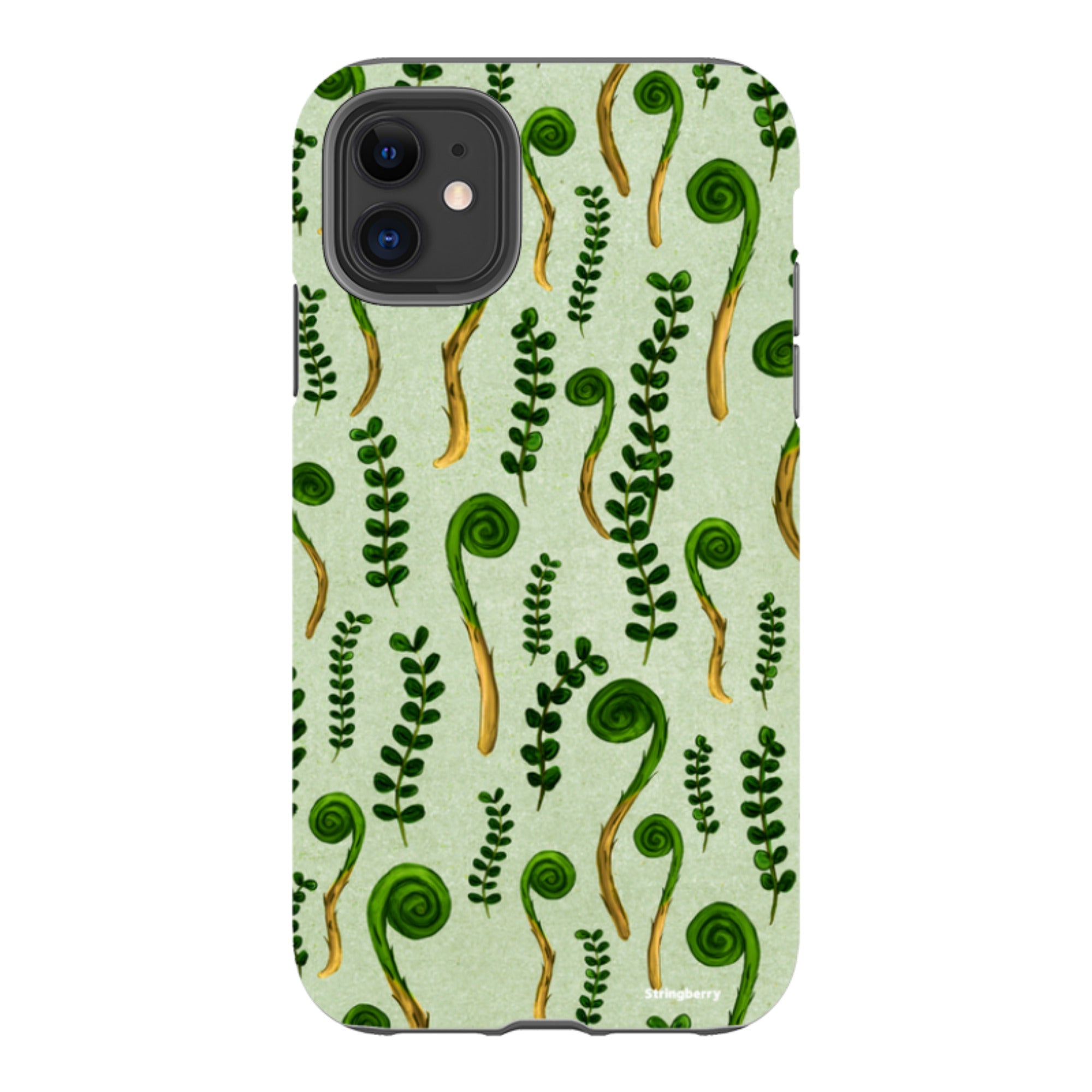 iPhone Tough Case - Fern Fronds By Katherine Quinn