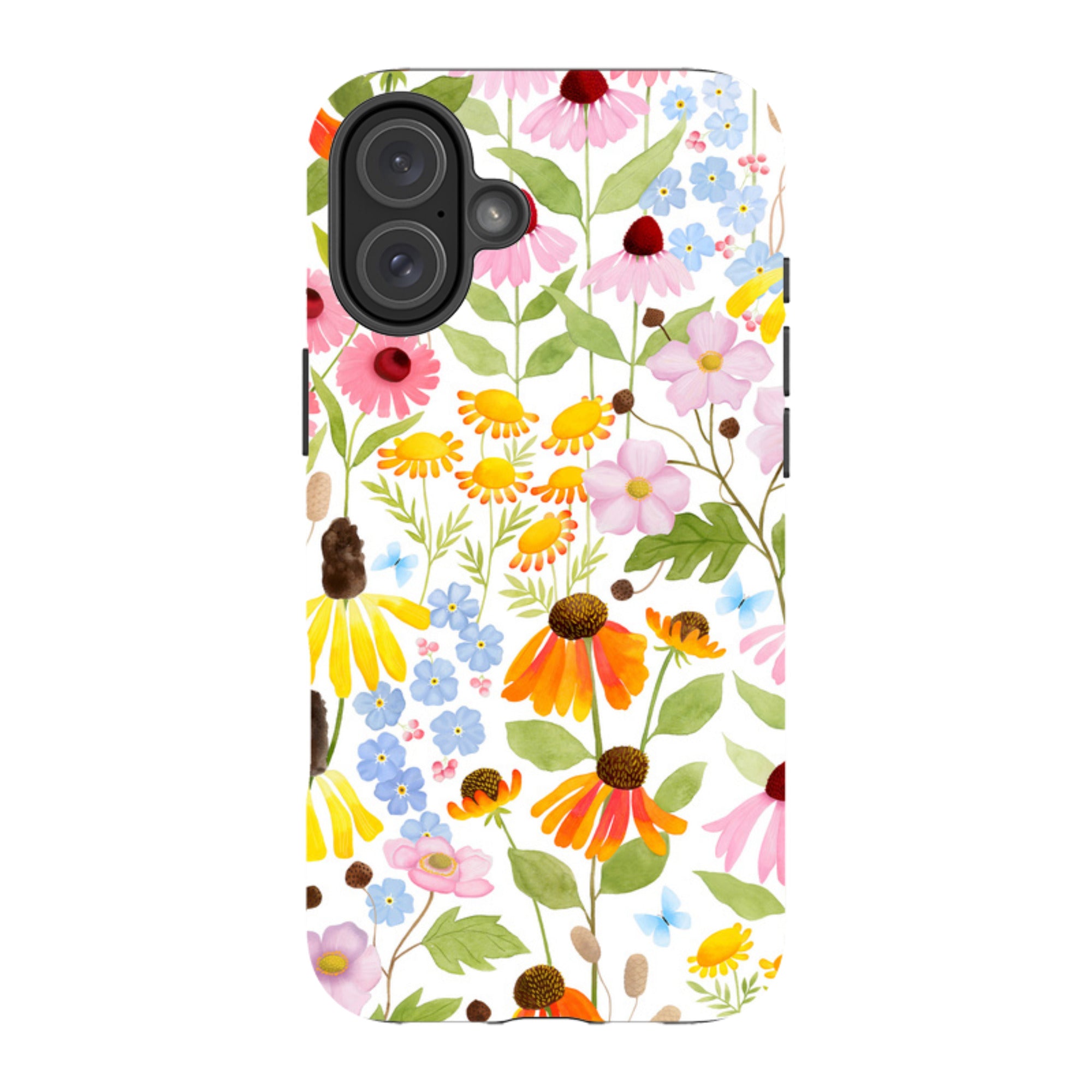 iPhone Tough Case - Wildflower Pattern By Bex Parkin