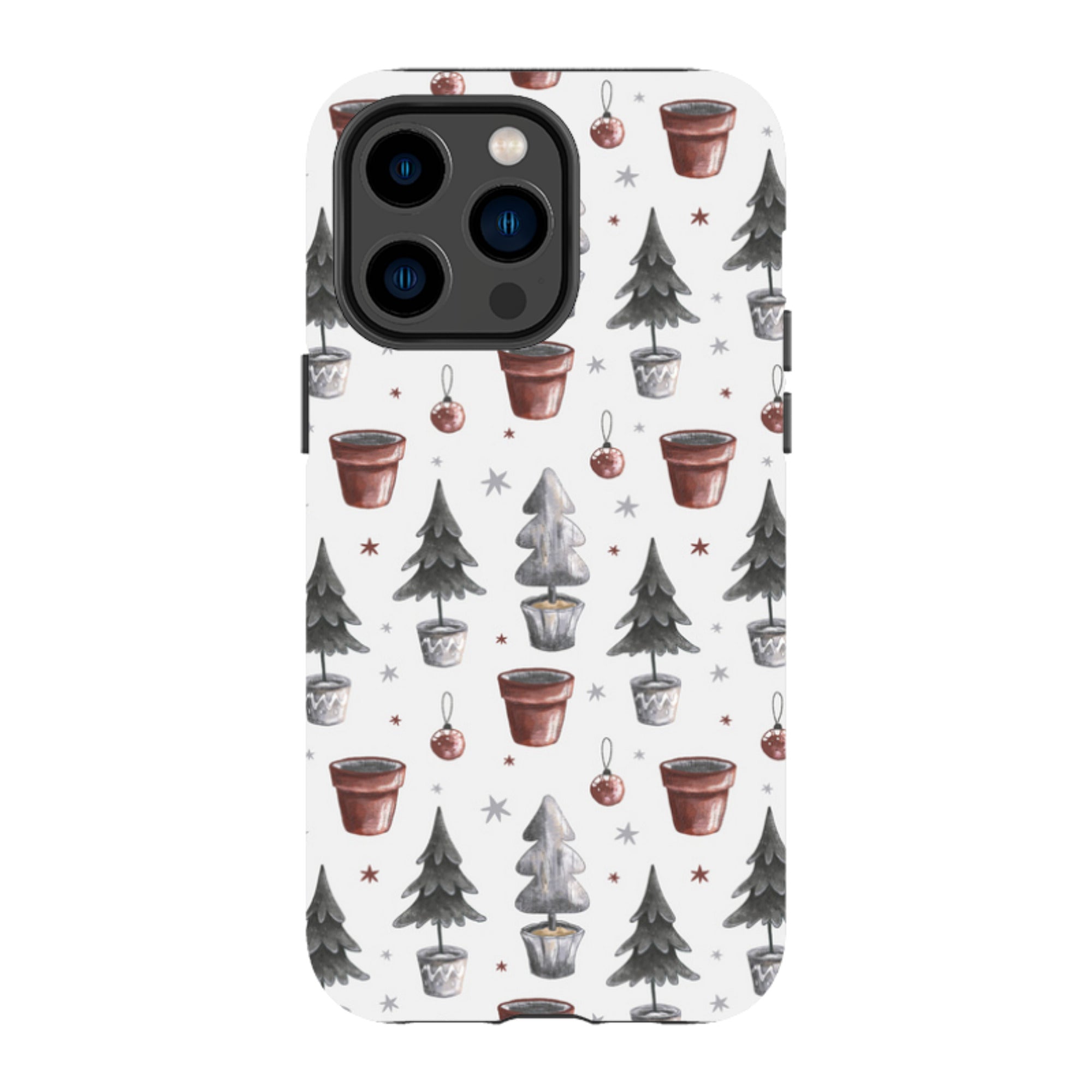 iPhone Tough Case - Xmas Tree Pattern