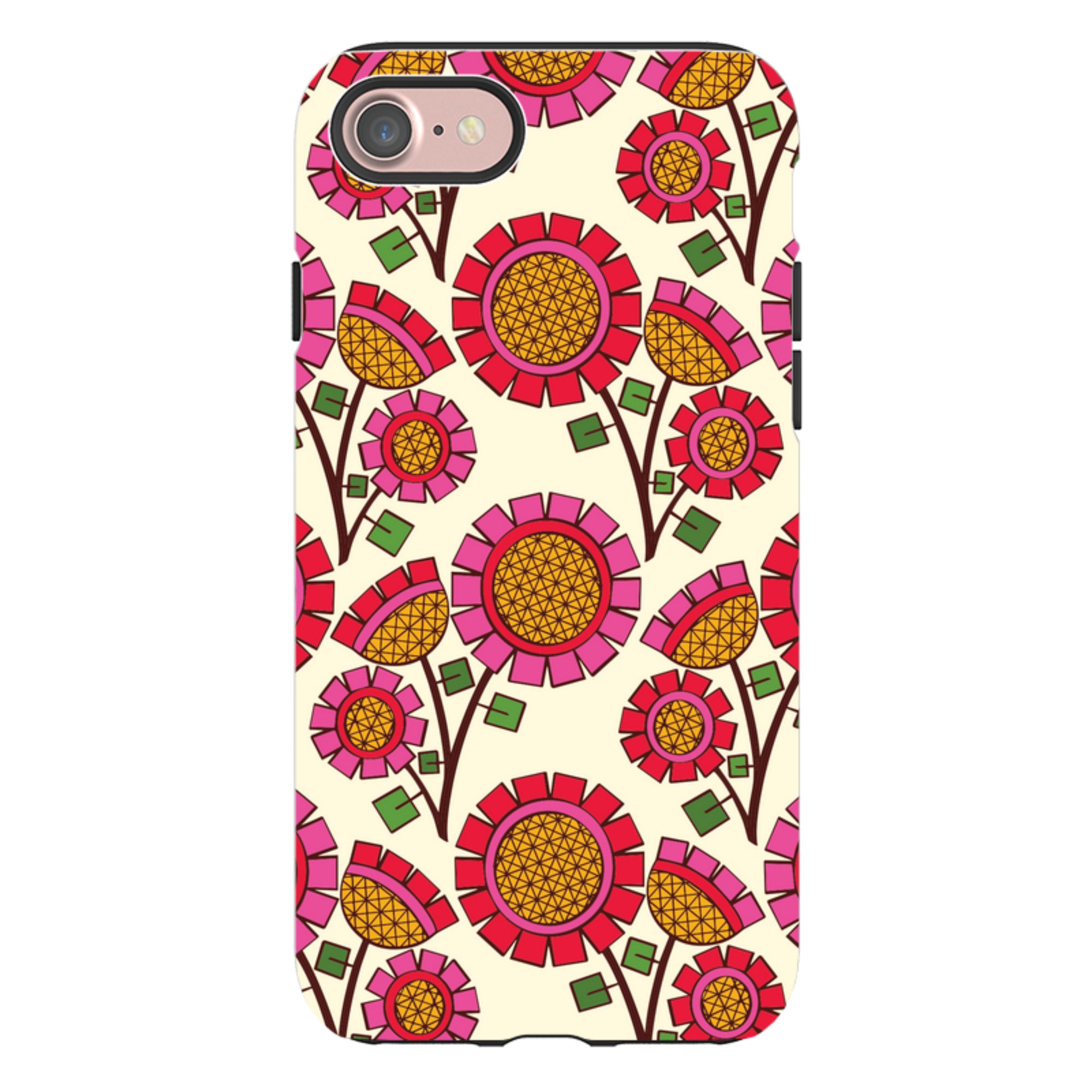 iPhone Tough Case - Pop Flower By Amelia Bowman