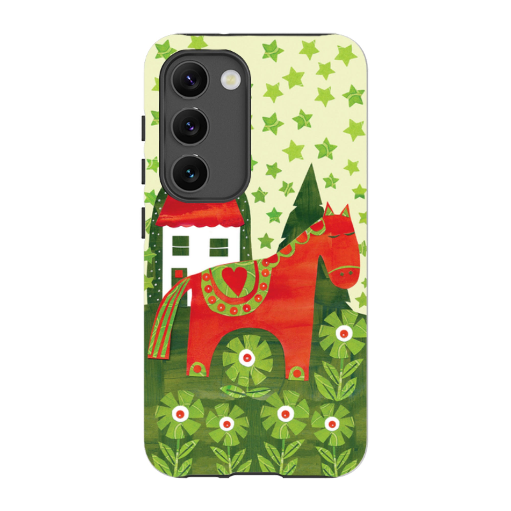 Samsung Tough Case - Red Dala Horse By Tracey English