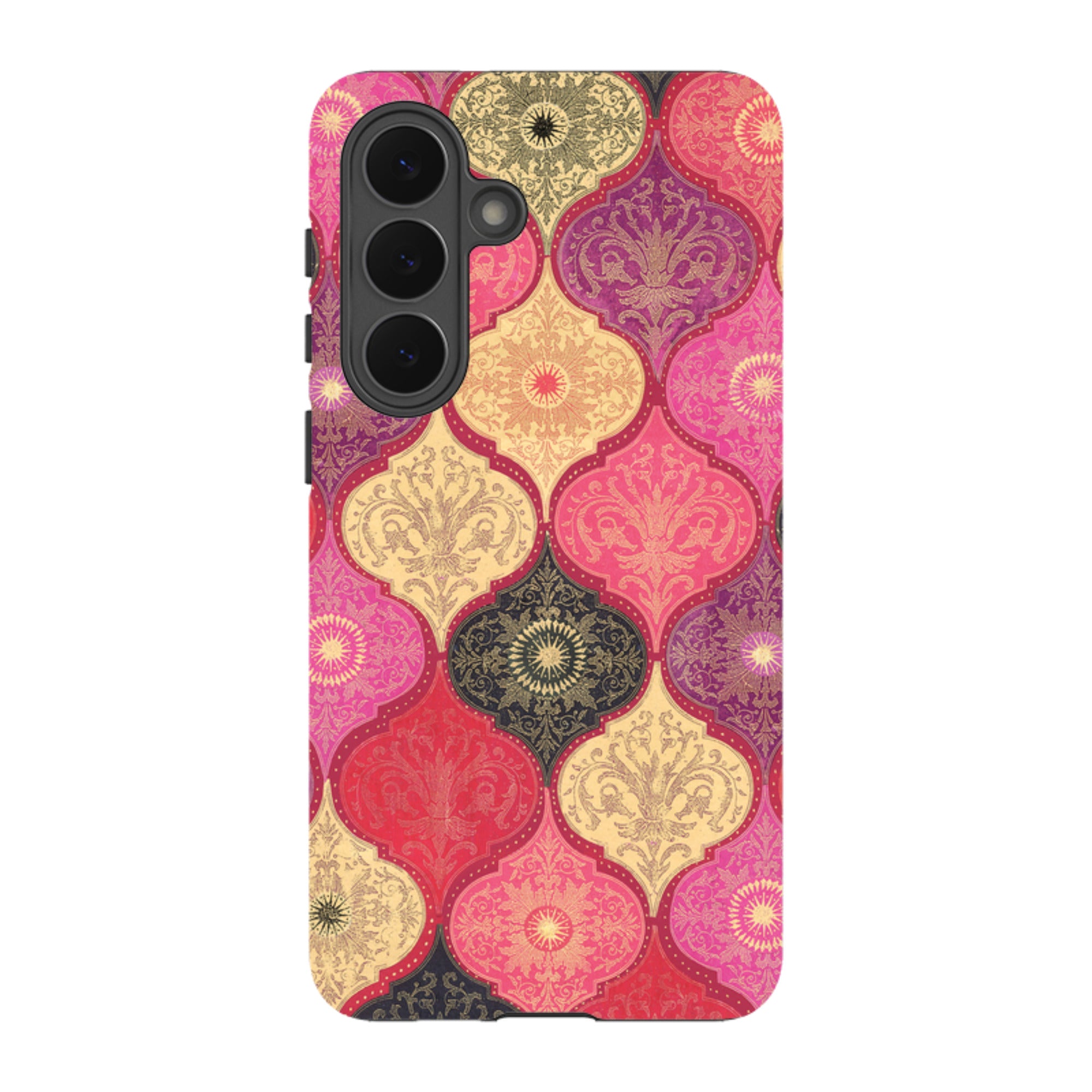 Samsung Tough Case - Red Damask By Jehane