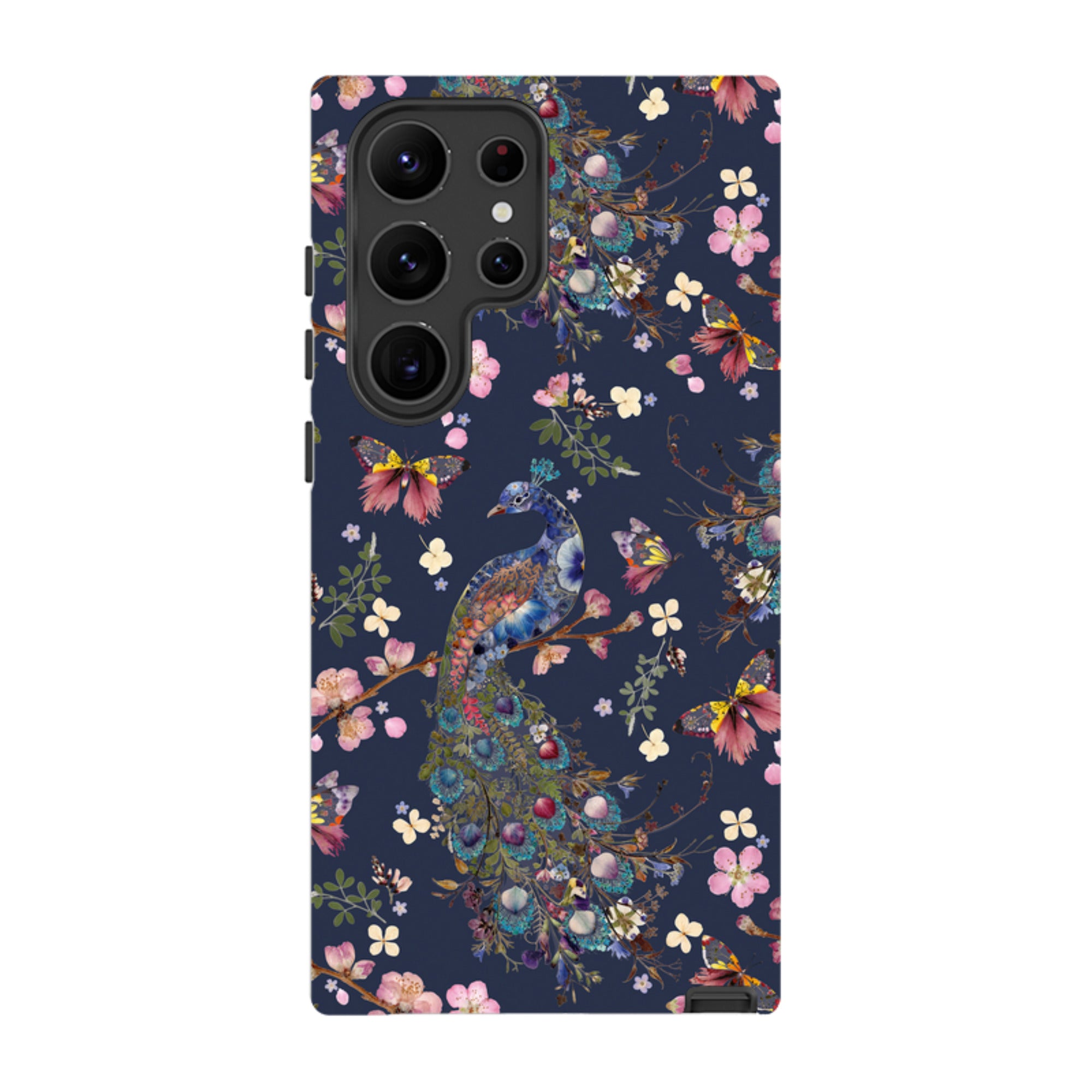 Samsung Tough Case - Peacock and Cherry Blossoms Iris By Helen Ahpornsiri