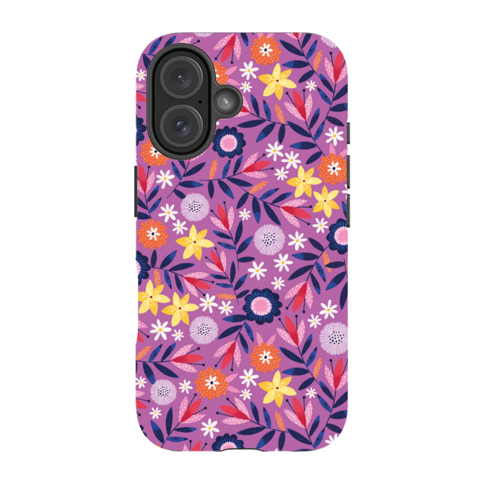 iPhone Tough Case - Scattered Flowers I By Ali Brookes