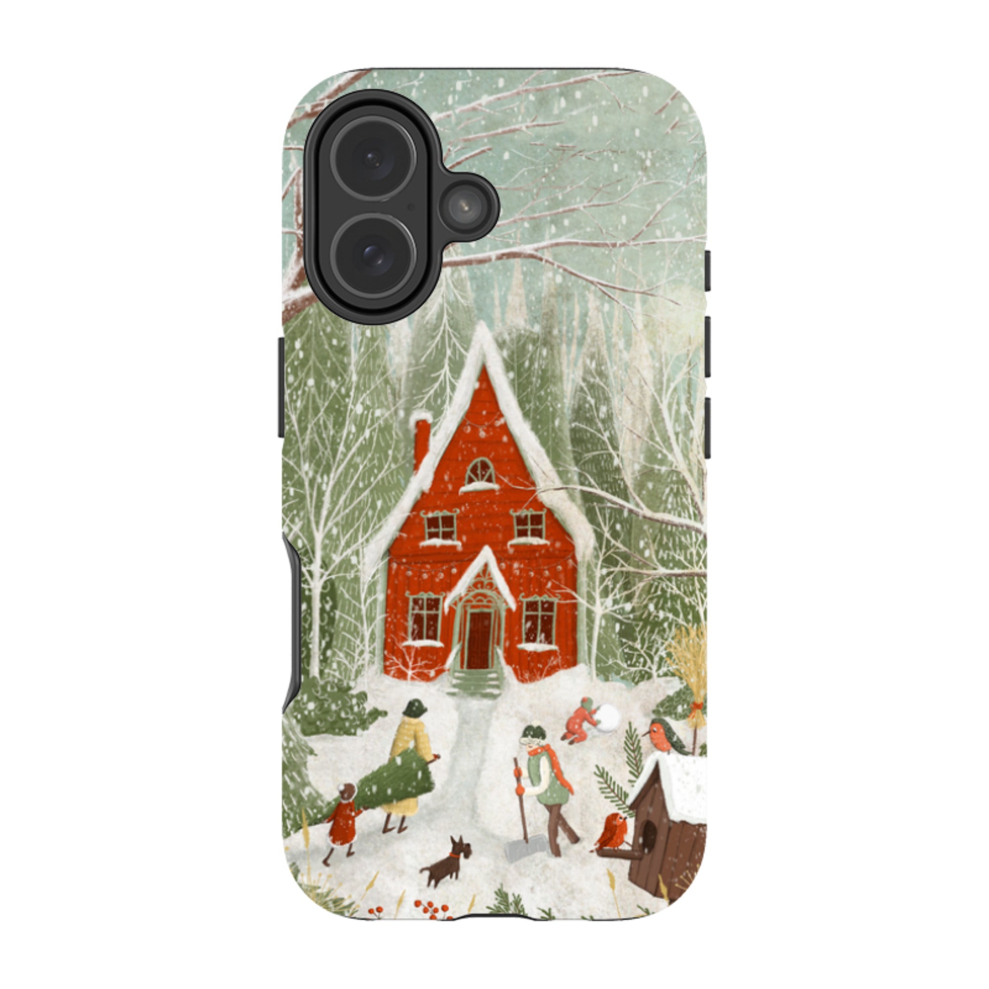 iPhone Tough Case -Christmas Garden Day By Maja Lindberg