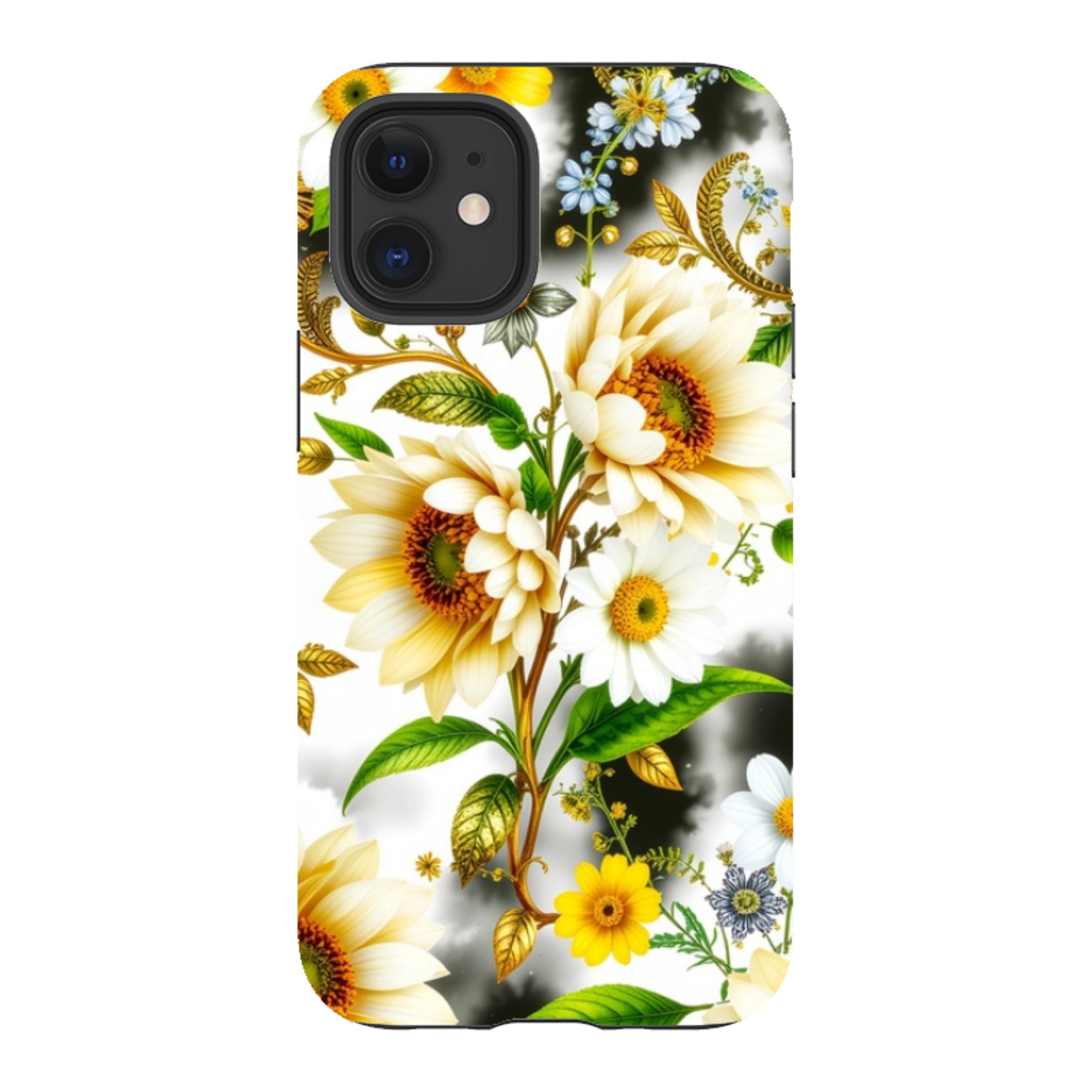 iPhone Case - Gold Flowers