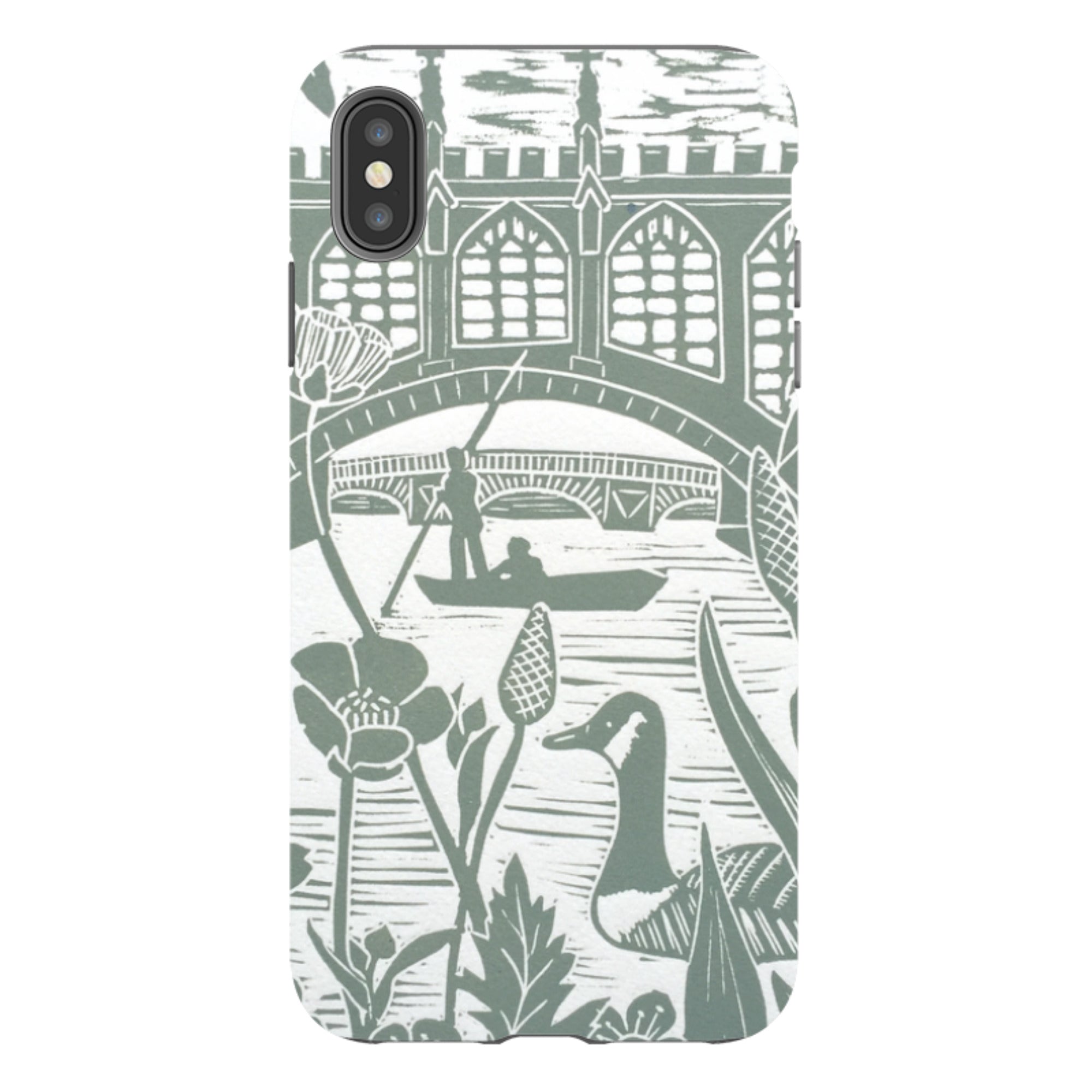 iPhone Tough Case - Punting At Cambridge By Kate Heiss