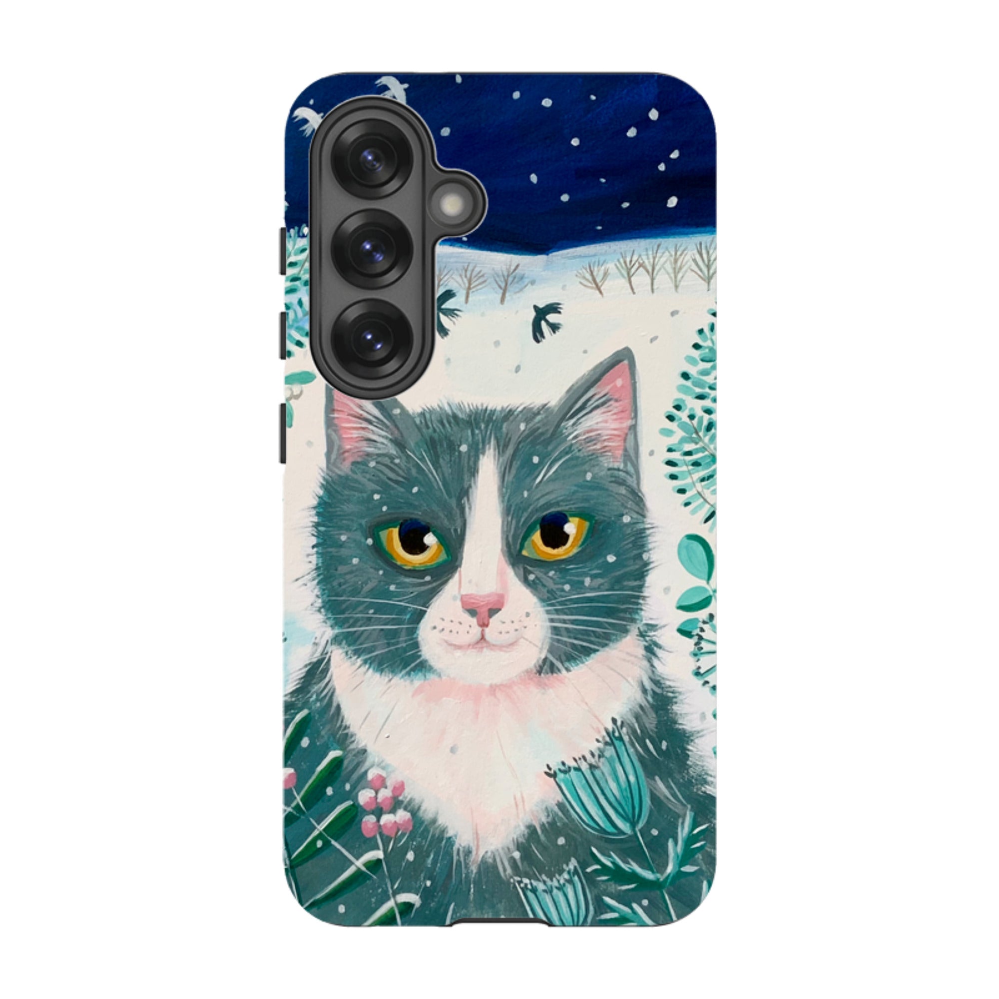 Samsung Tough Case - Xmas Cat By Mary Stubberfield