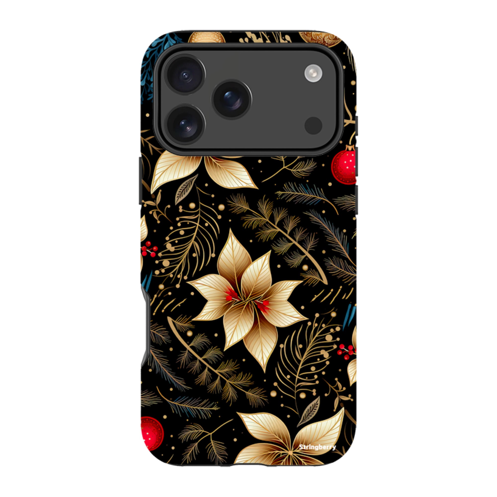 iPhone MagSafe Tough Case -  Golden Winter Floral