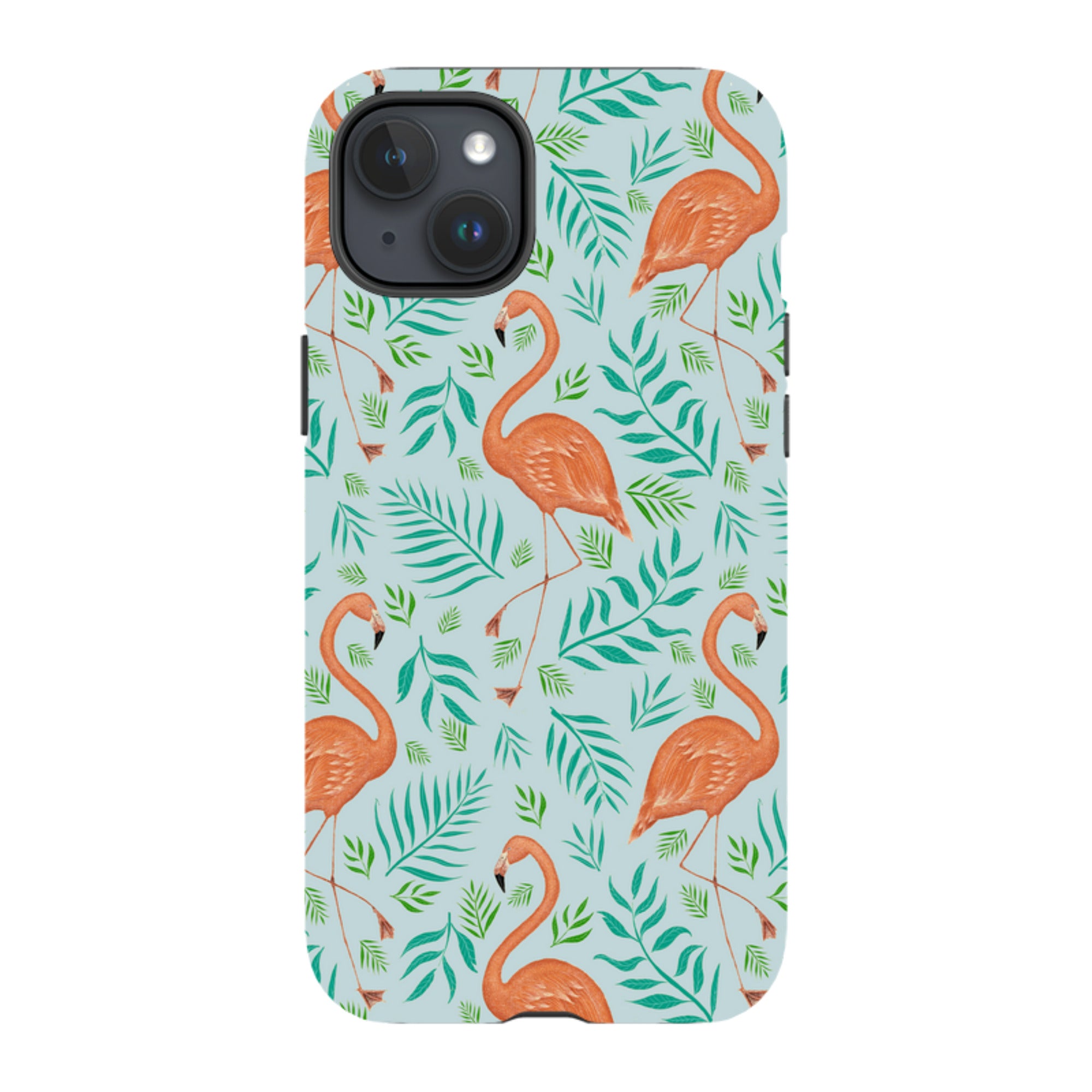 iPhone MagSafe Tough Case -  Flamingo Pattern By Catherine Rowe