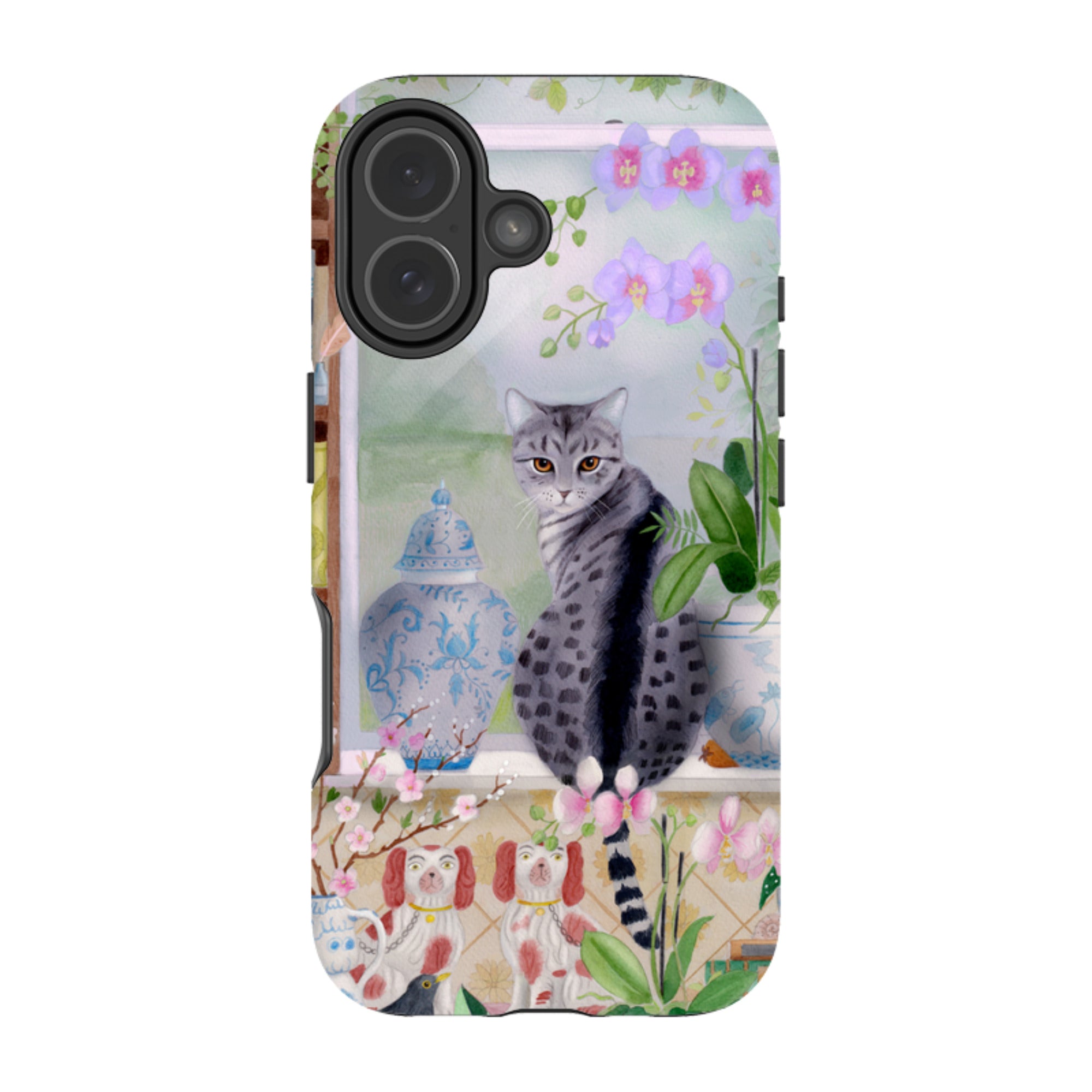iPhone Tough Case - Cat In Window By Bex Parkin