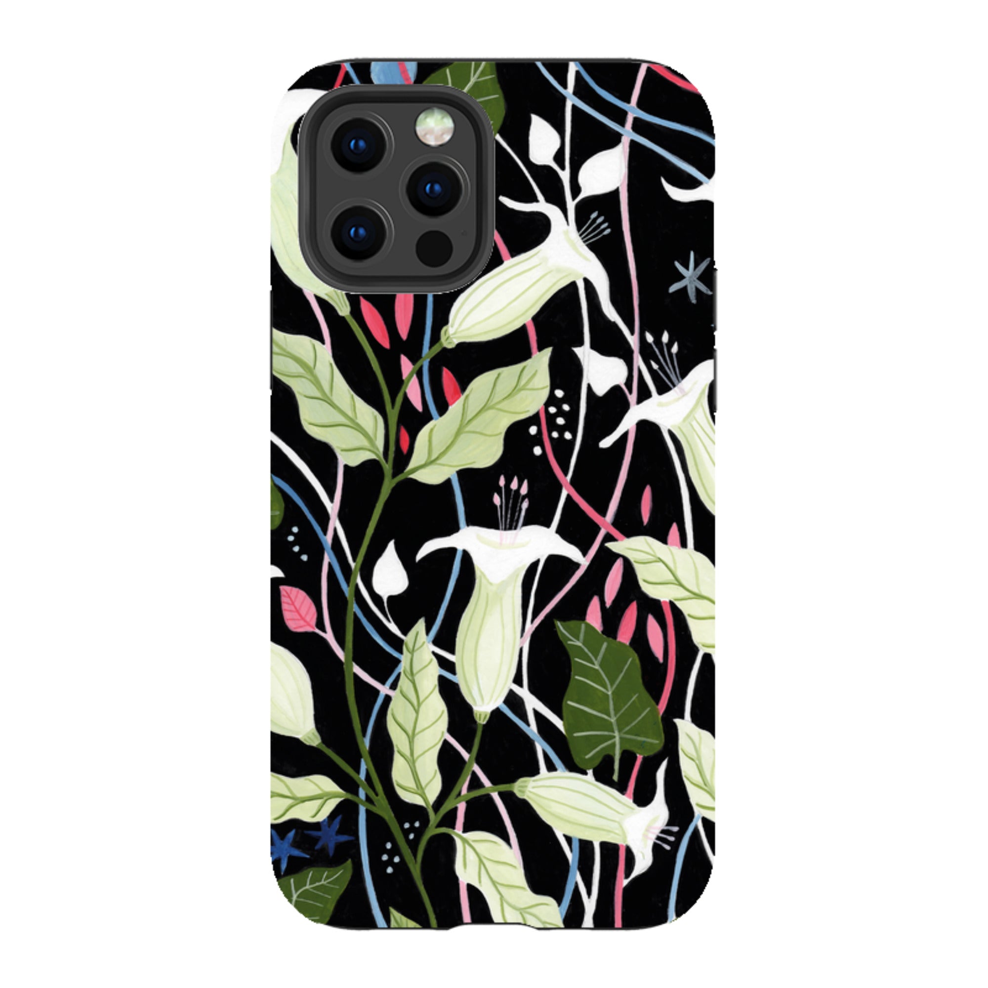 iPhone Tough Case - Trumpet Flowers By Bex Parkin