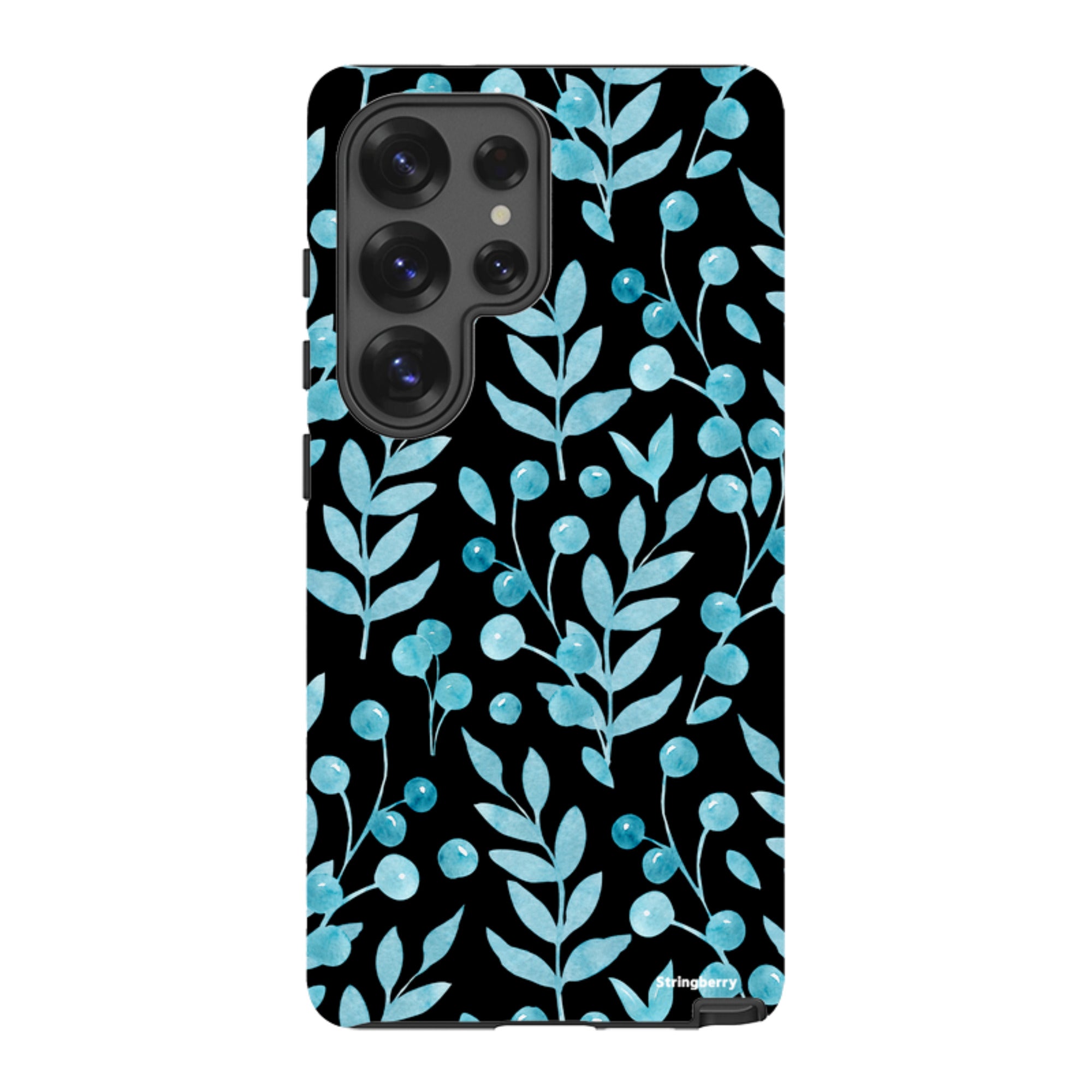 Samsung Tough Case - Blue Xmas Florals