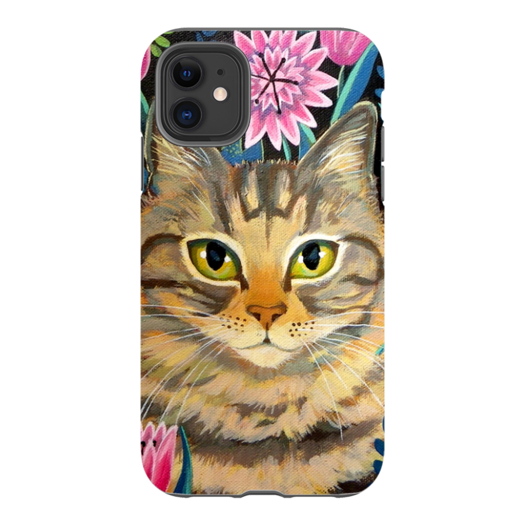 iPhone Tough Case - Tabby Cat By Mary Stubberfield